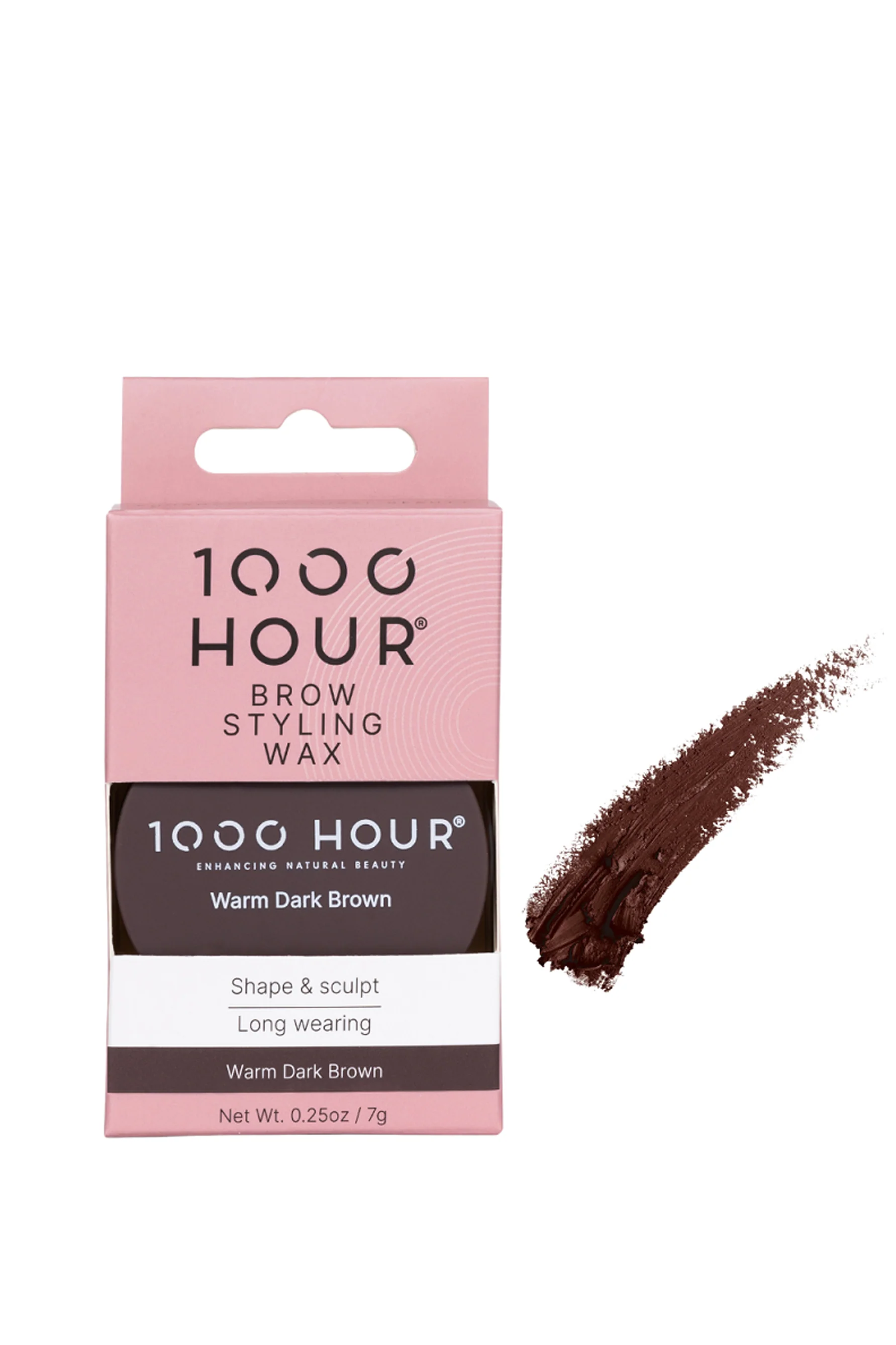 1000 HOUR Brow Styling Wax Warm Dark Brown