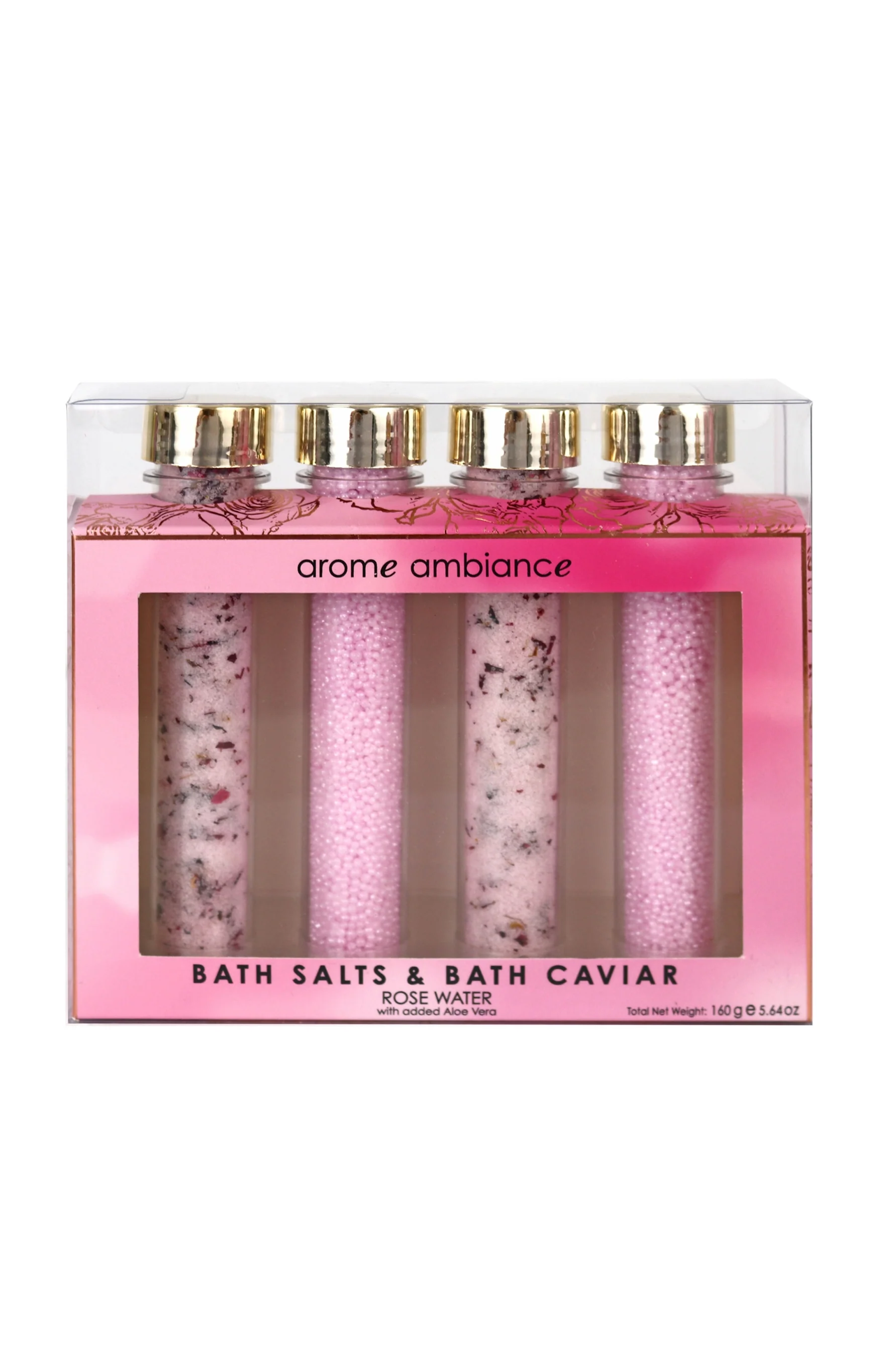 AROME AMBIANCE Bath Salts & Bath Caviar Rose Water 160g