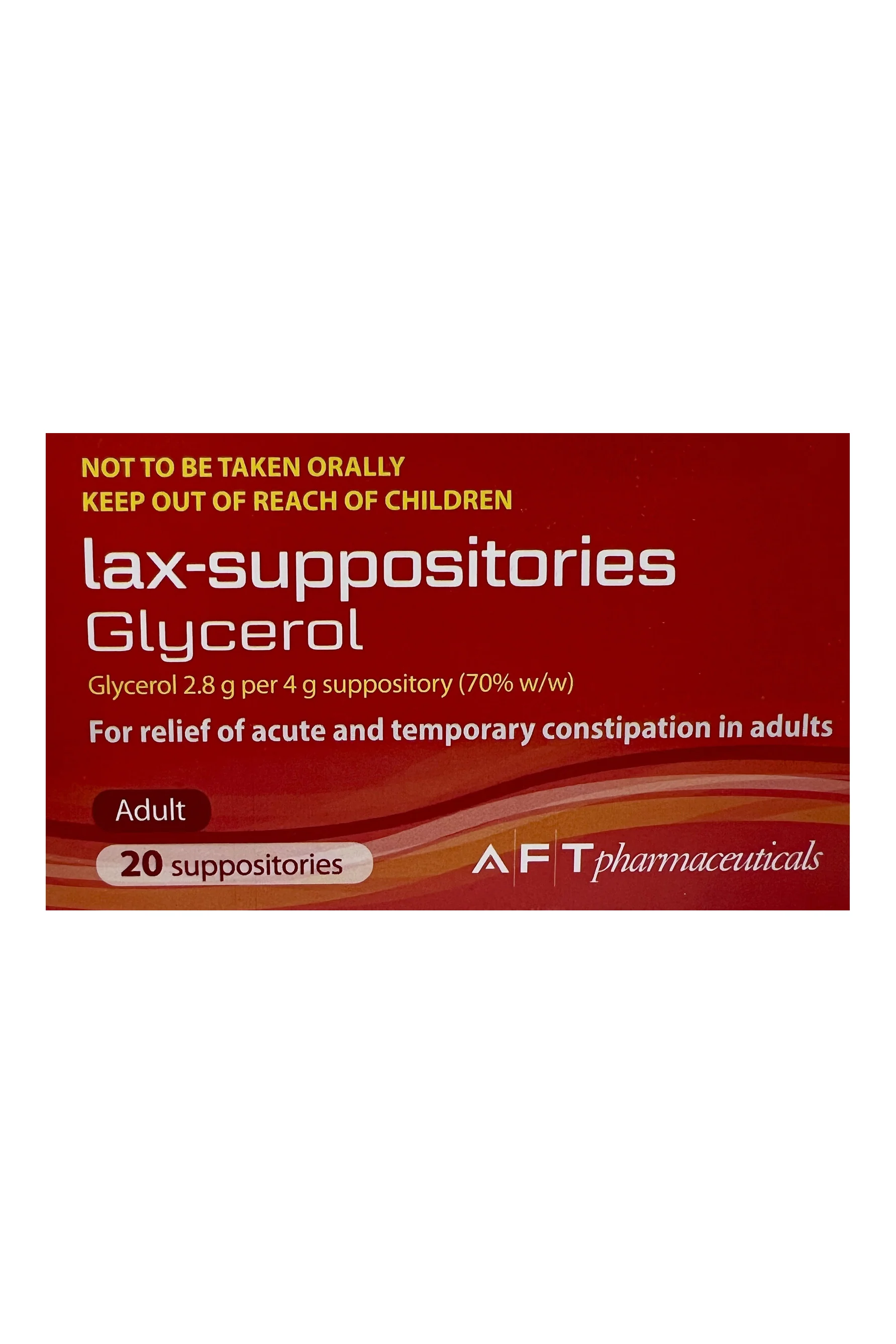 AFT Lax-Suppositories Glycerol 70%w/w 4g 20s