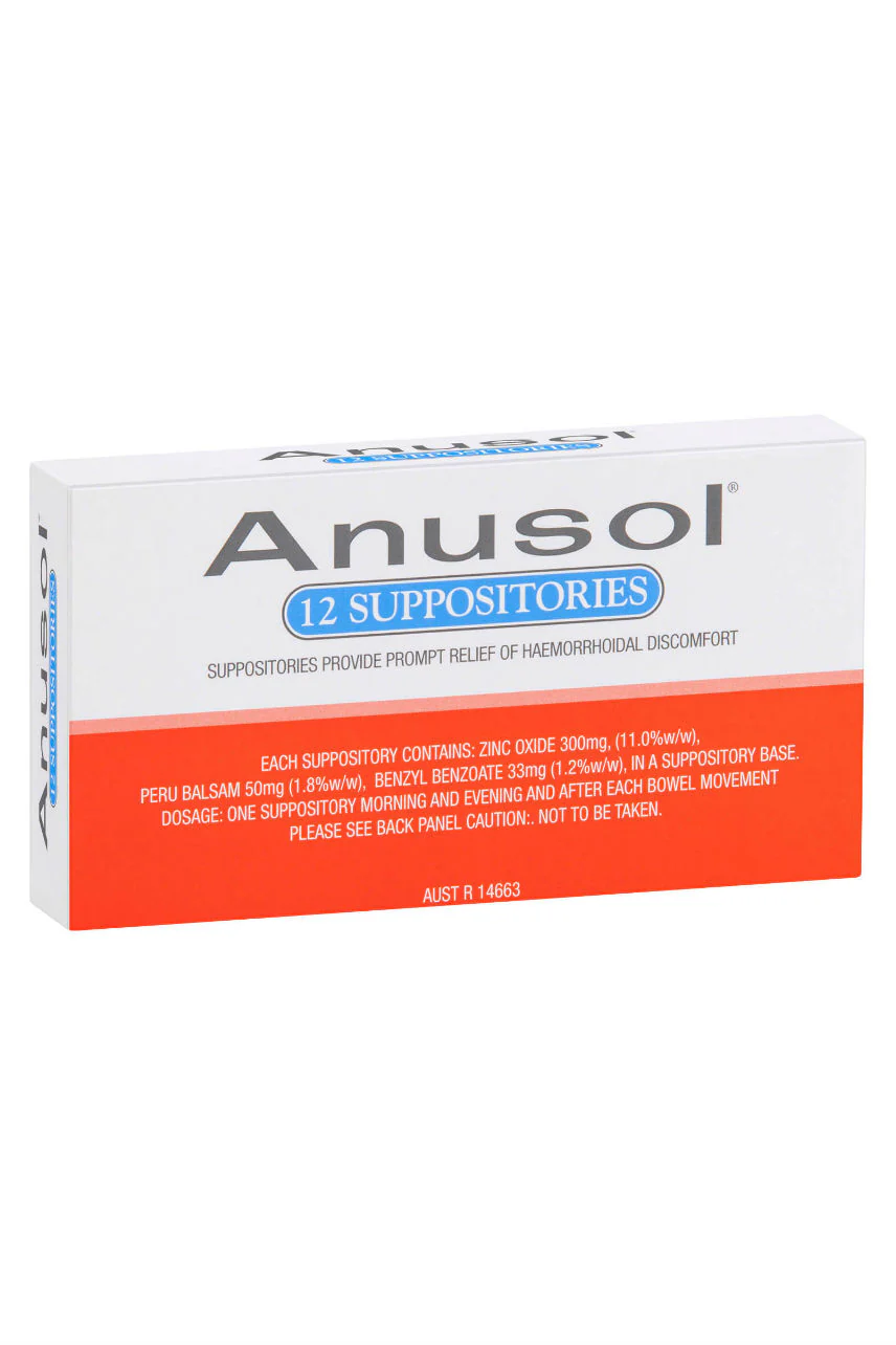 ANUSOL Suppositories 12pk