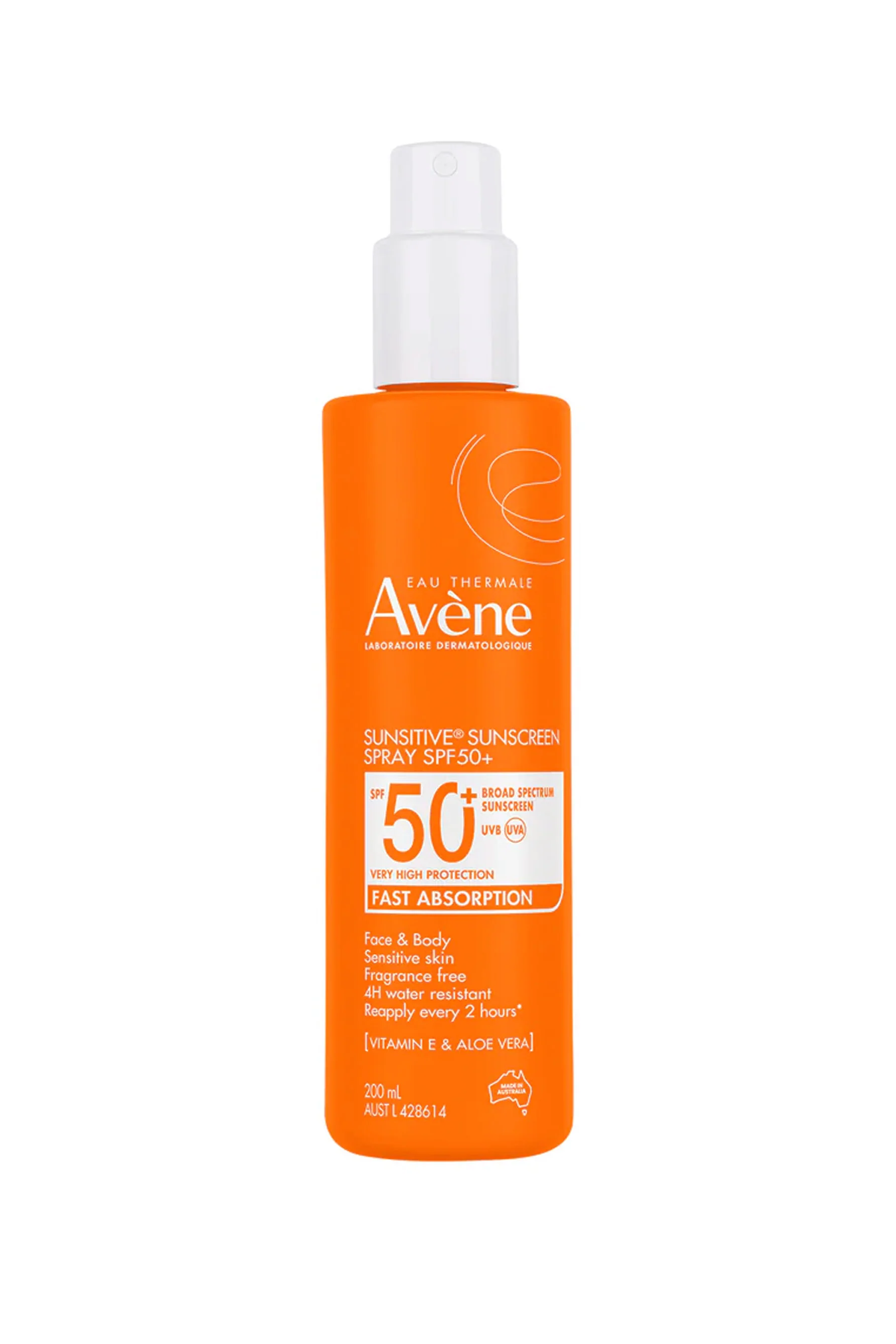 AVENE Sunsitive Sunscreen SPF50+ Adult Spray 200ml
