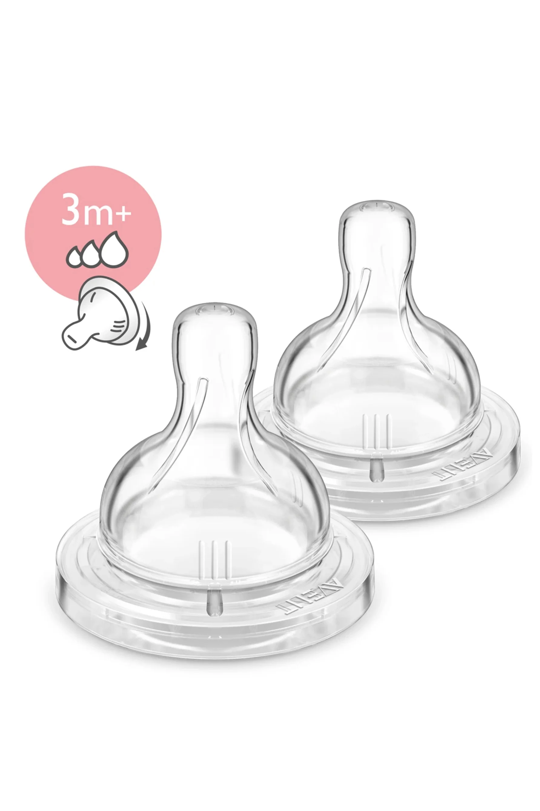 AVENT Anti-Colic Variable Flow Teats 2 Pack