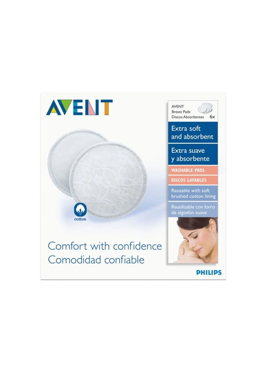 AVENT Washable Breast Pads 6pk