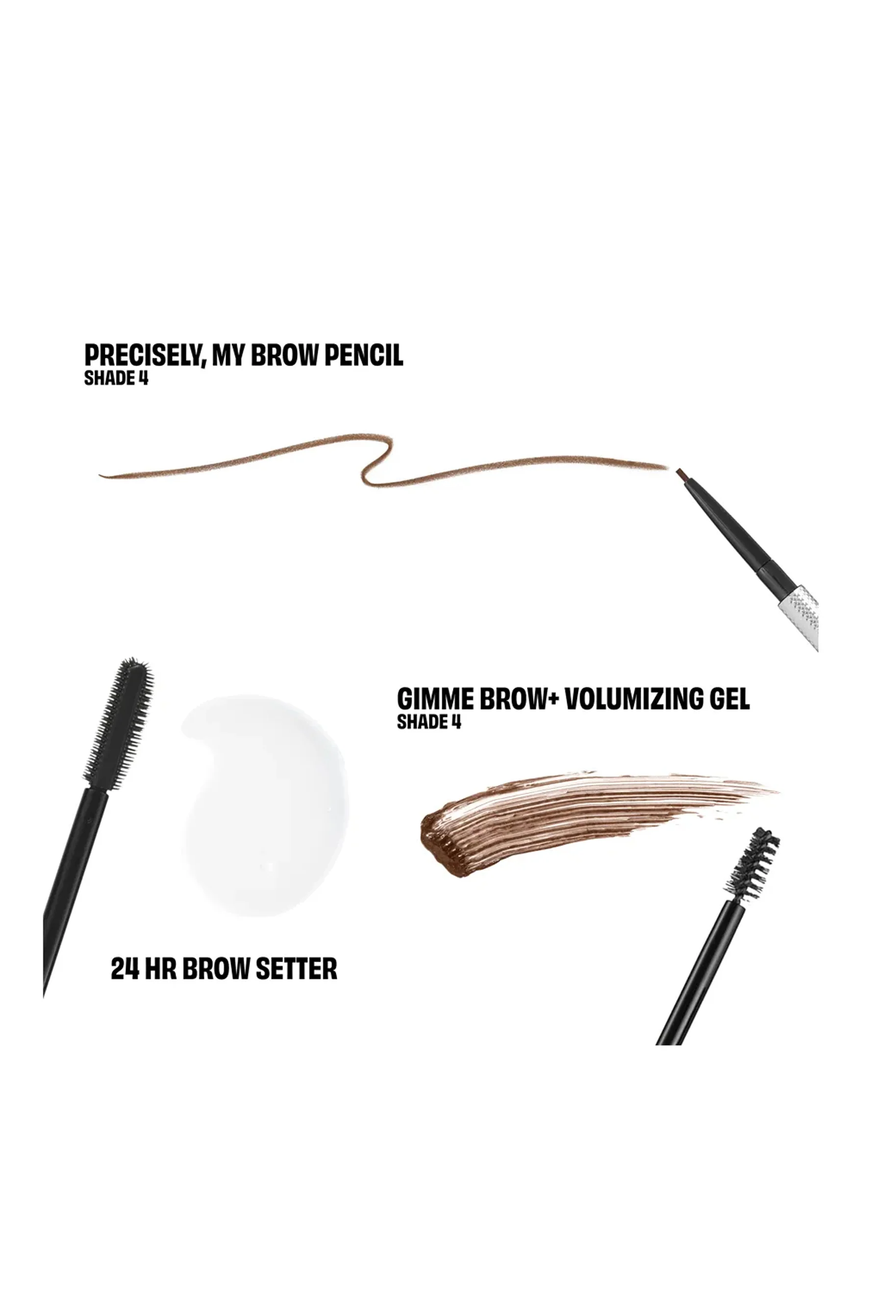 BENEFIT Brow Haul Of Fame Brow Pencil & Gel Trio Shade 4 - Image 2