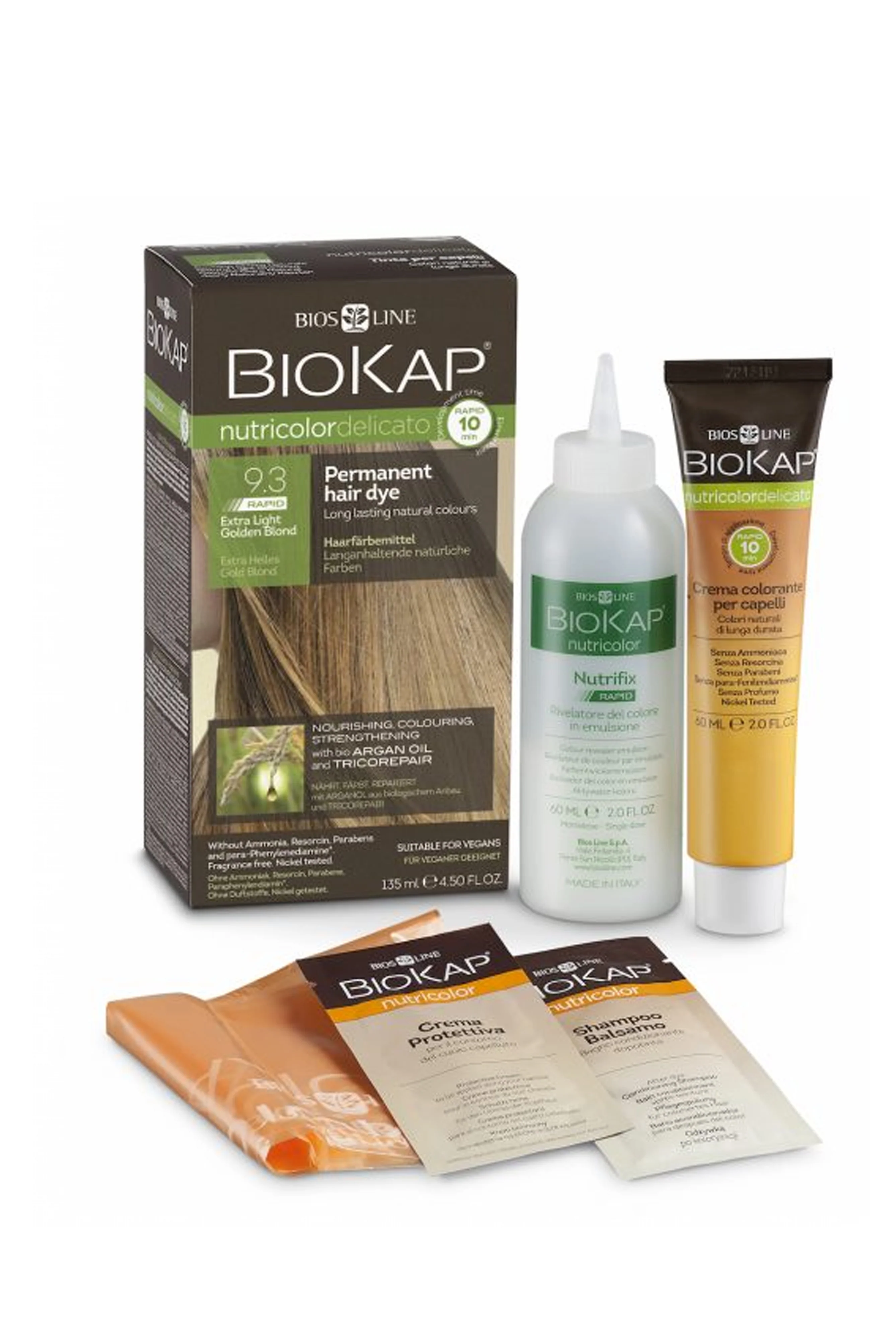 BioKap Nutricolor Delicato RAPID Hair Dyed 9.3 Light Golden Blond