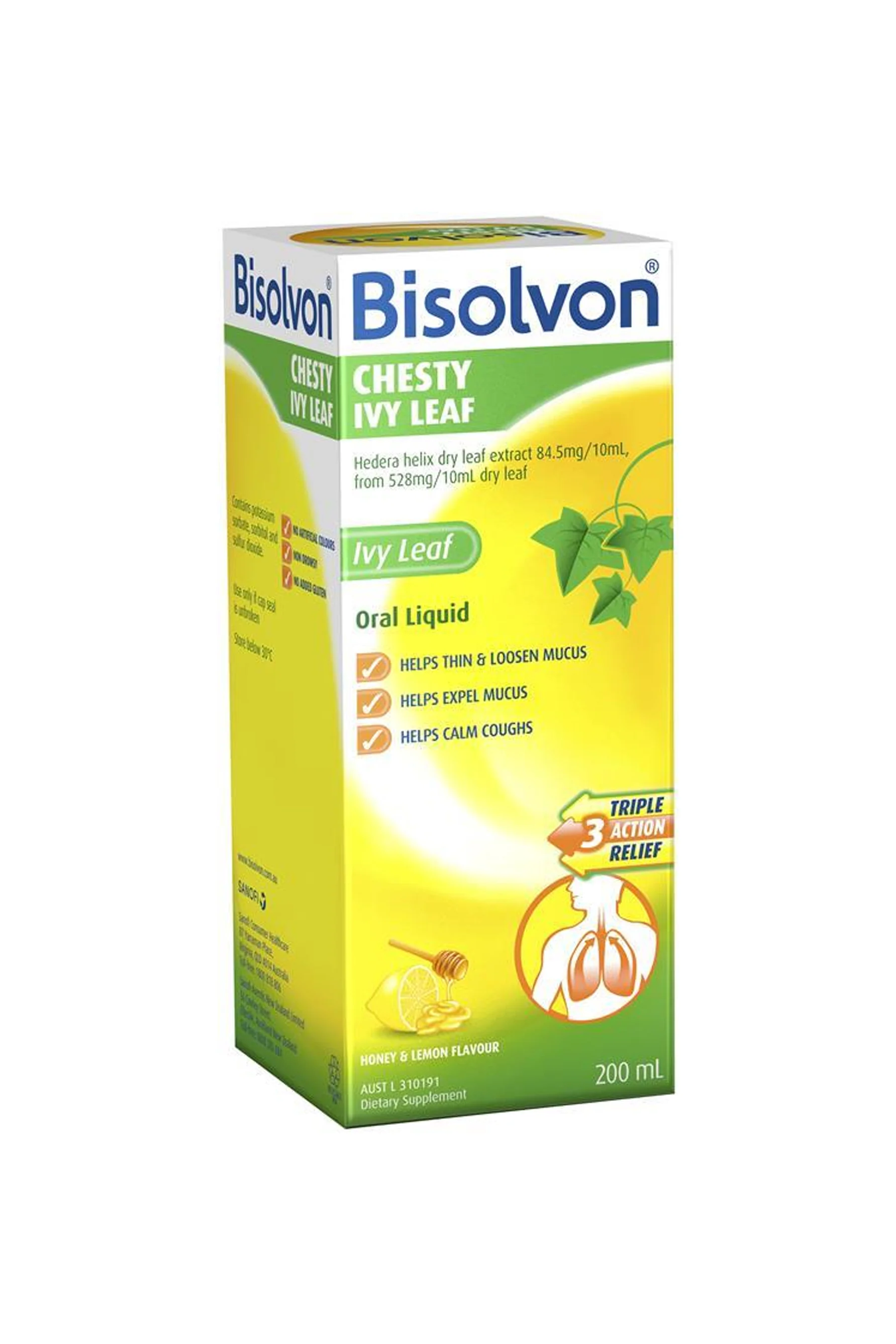 BISOLVON Chesty Chesty Ivy Leaf Lemon & Honey 200ml