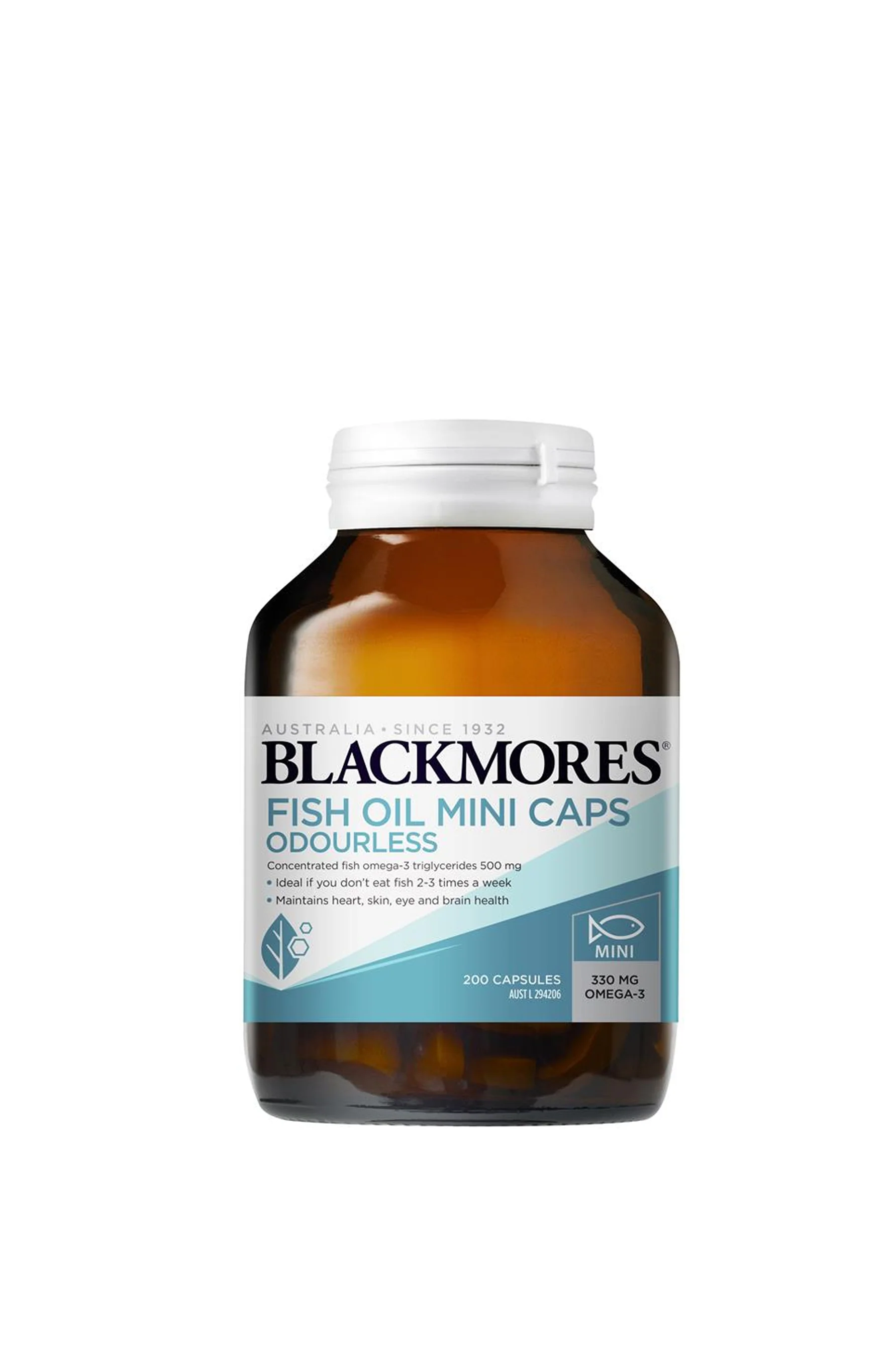 Blackmores Odourless Fish Oil Mini 200 Capsules