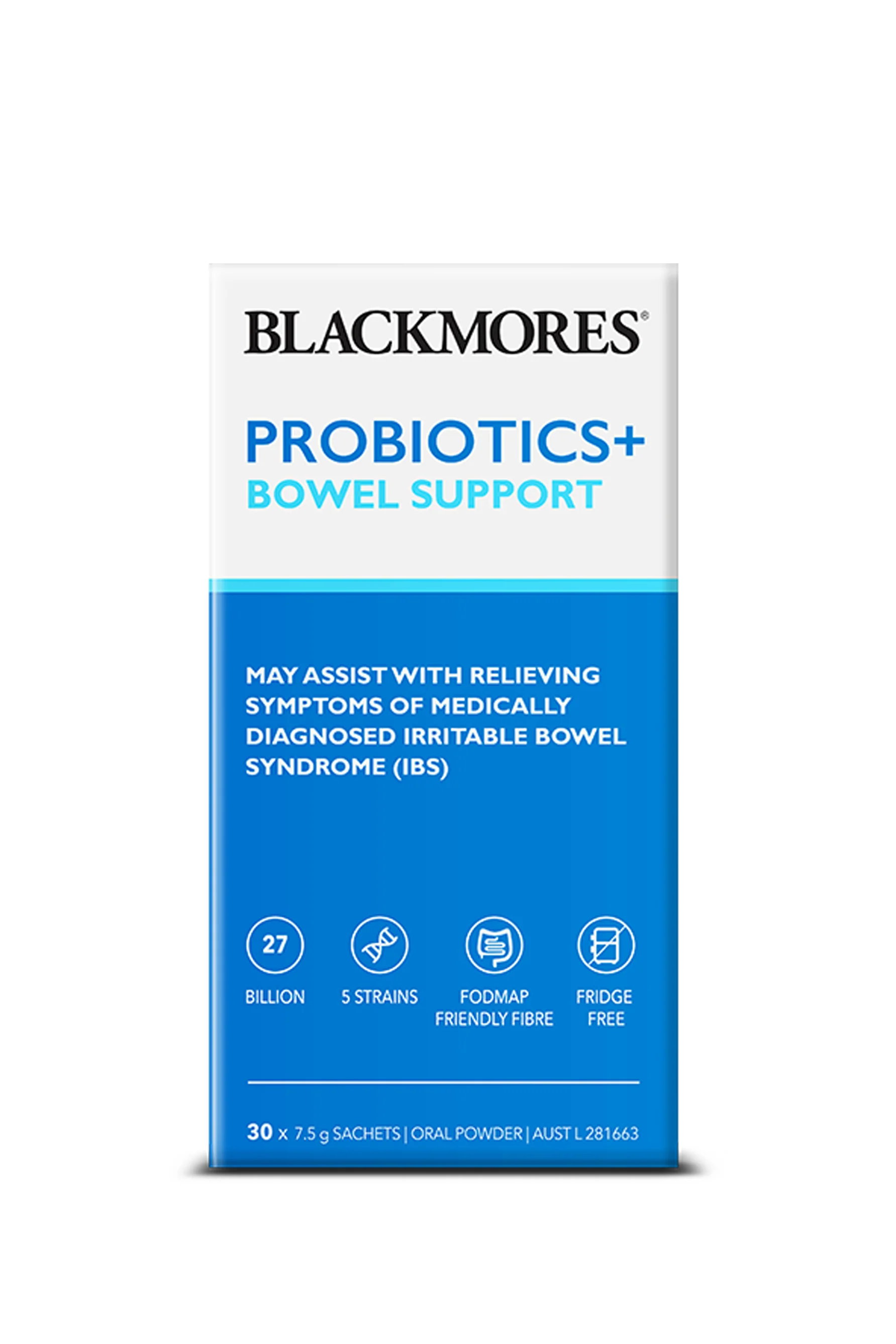 Blackmores Probiotics + Bowel Support 30 Sachets