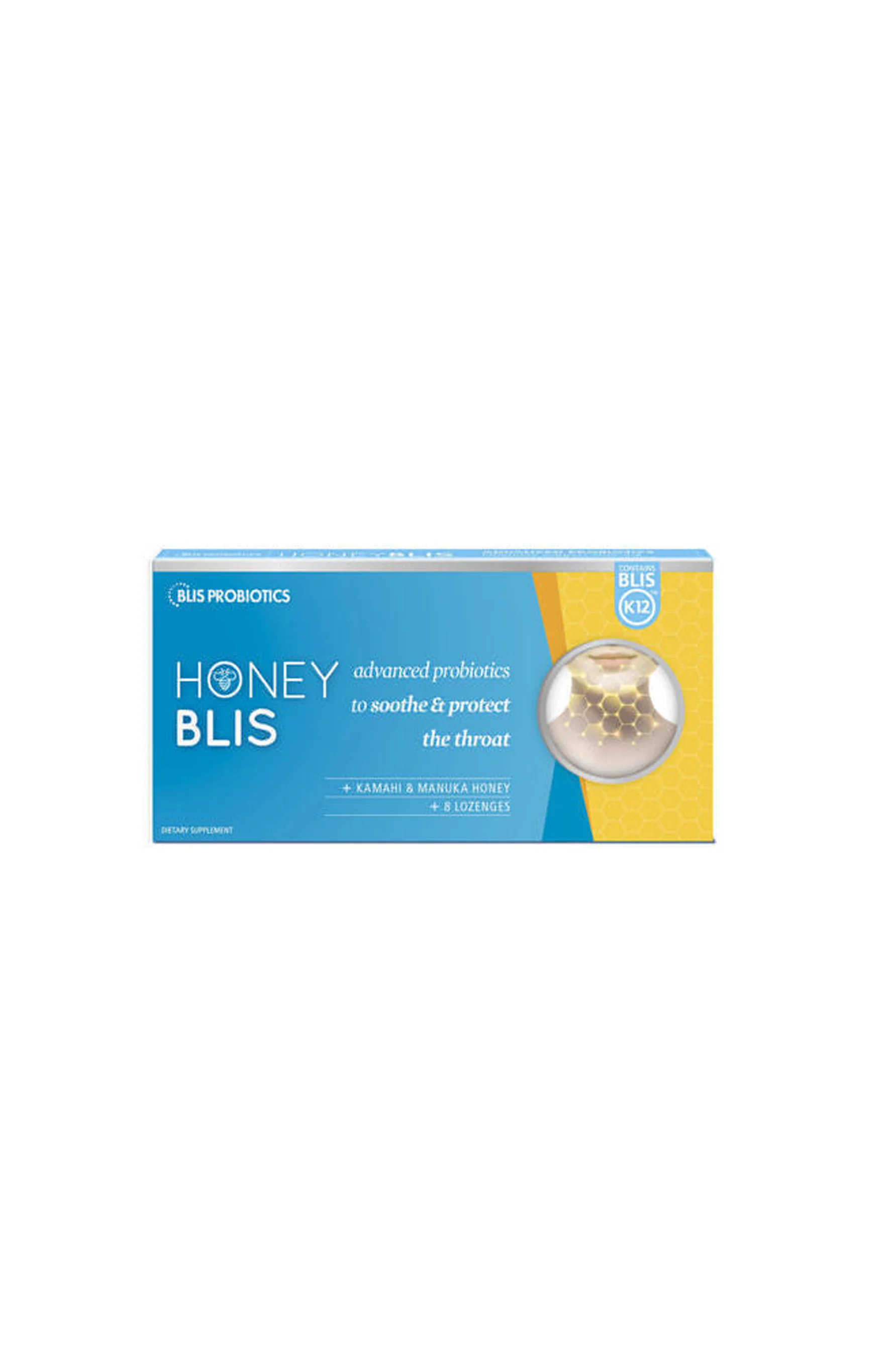 BLIS HoneyBlis with BLIS K12™ and Manuka + Kamahi Honey 8 Lozenges