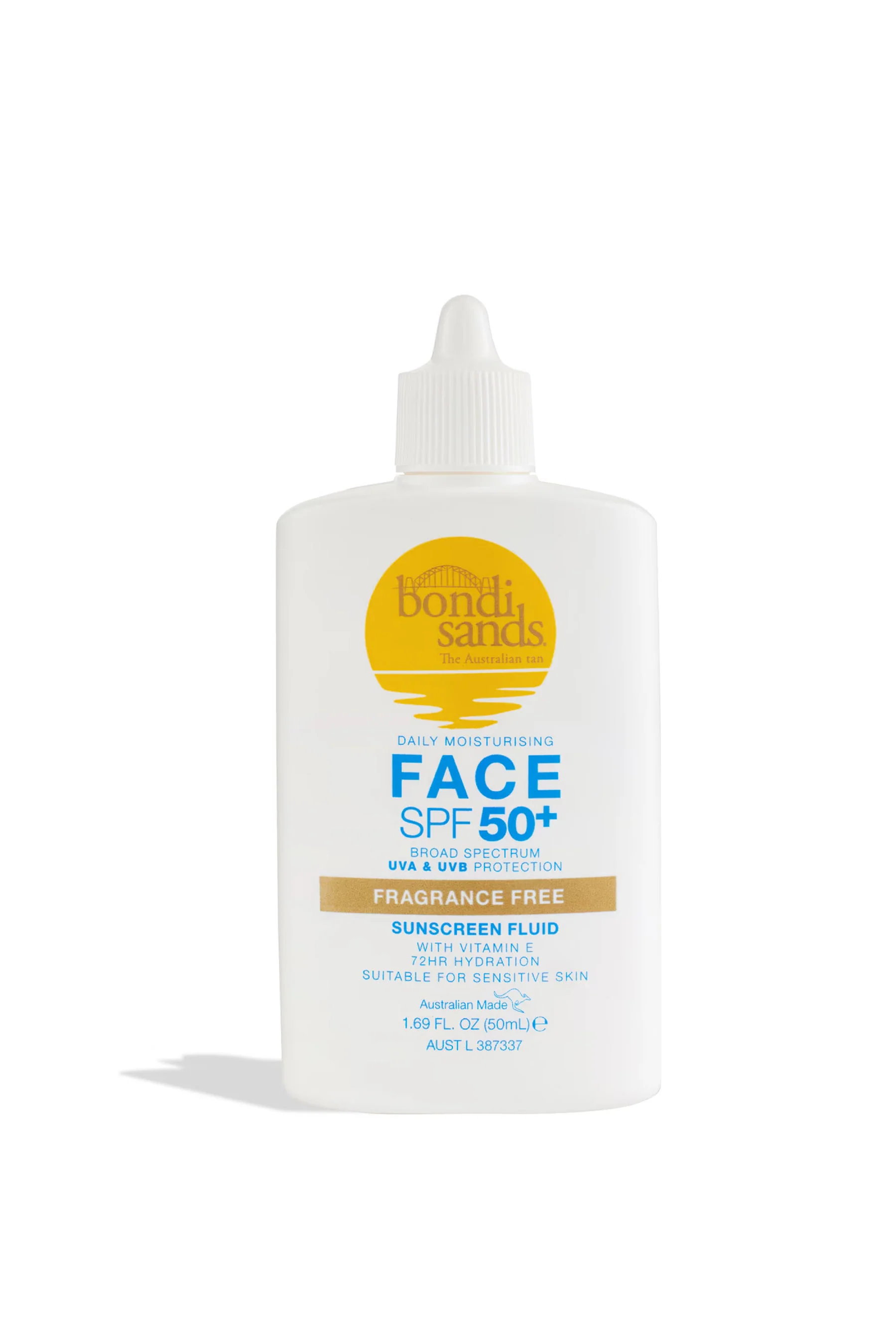 BONDI SPF 50+ Fragrance Free Tinted Face Fluid 50ml