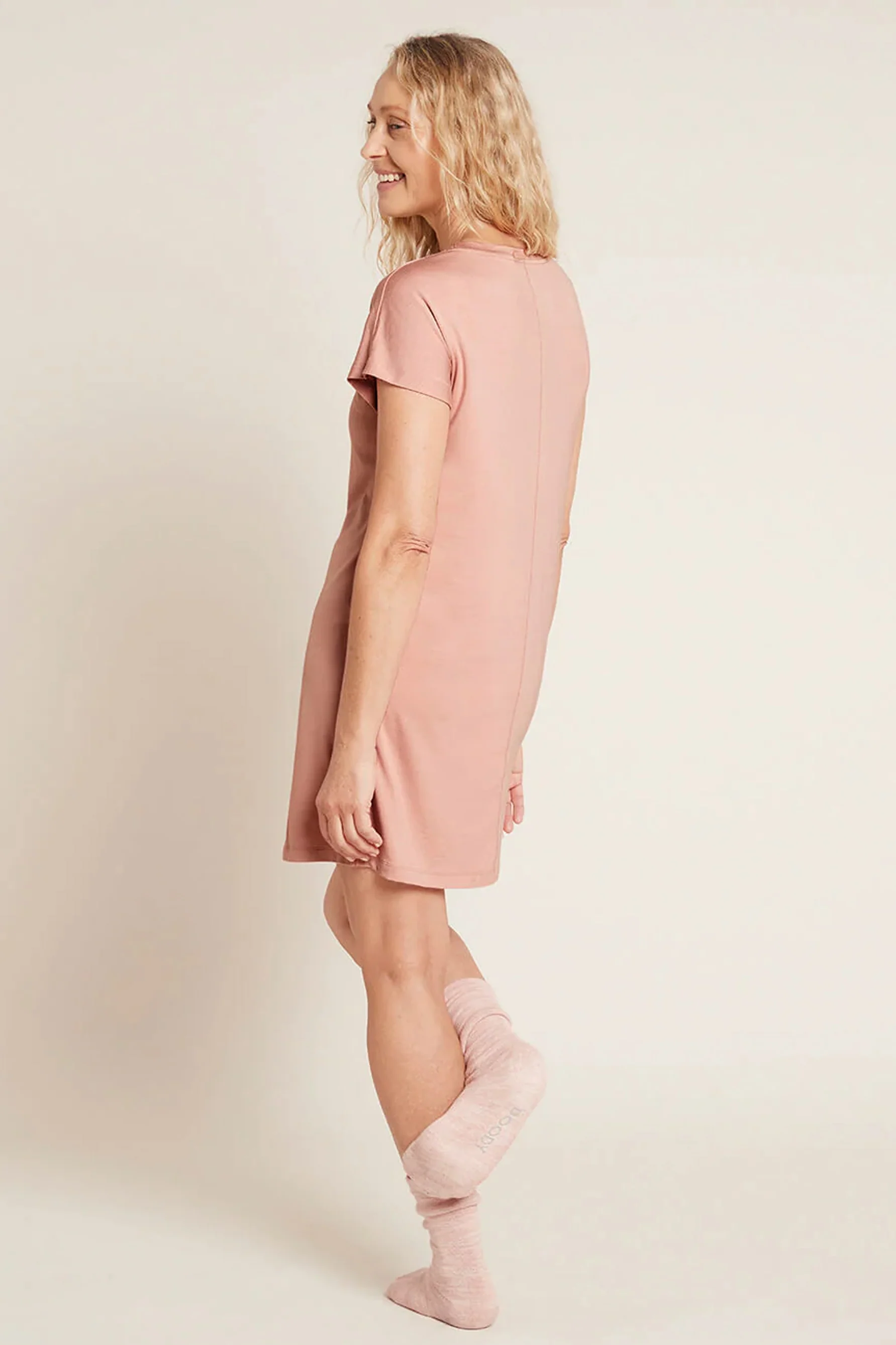 BOODY Goodnight Nightdress Dusty Pink Small - Image 2