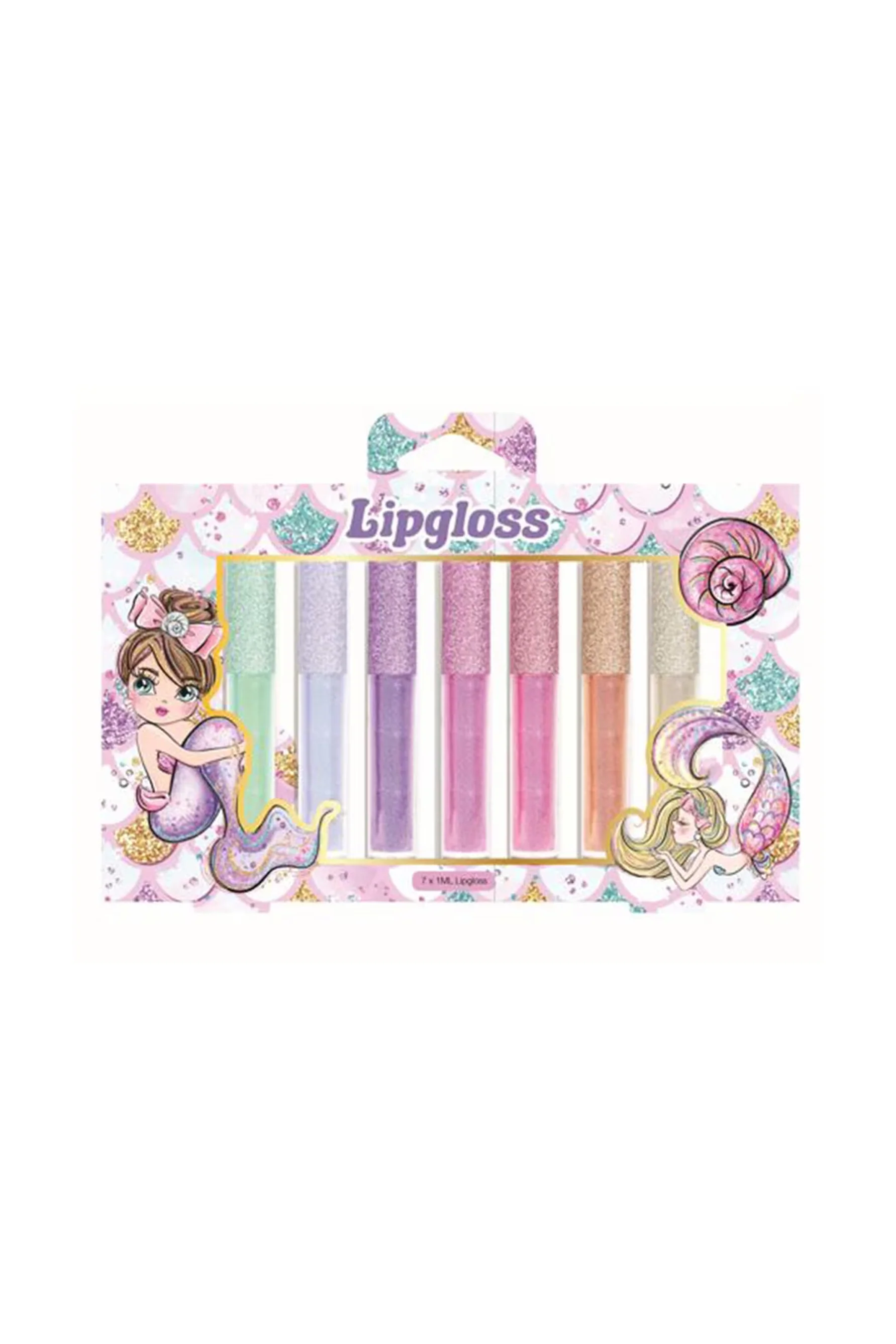 BYS Mini Me Mermaid Lip Gloss 7pc