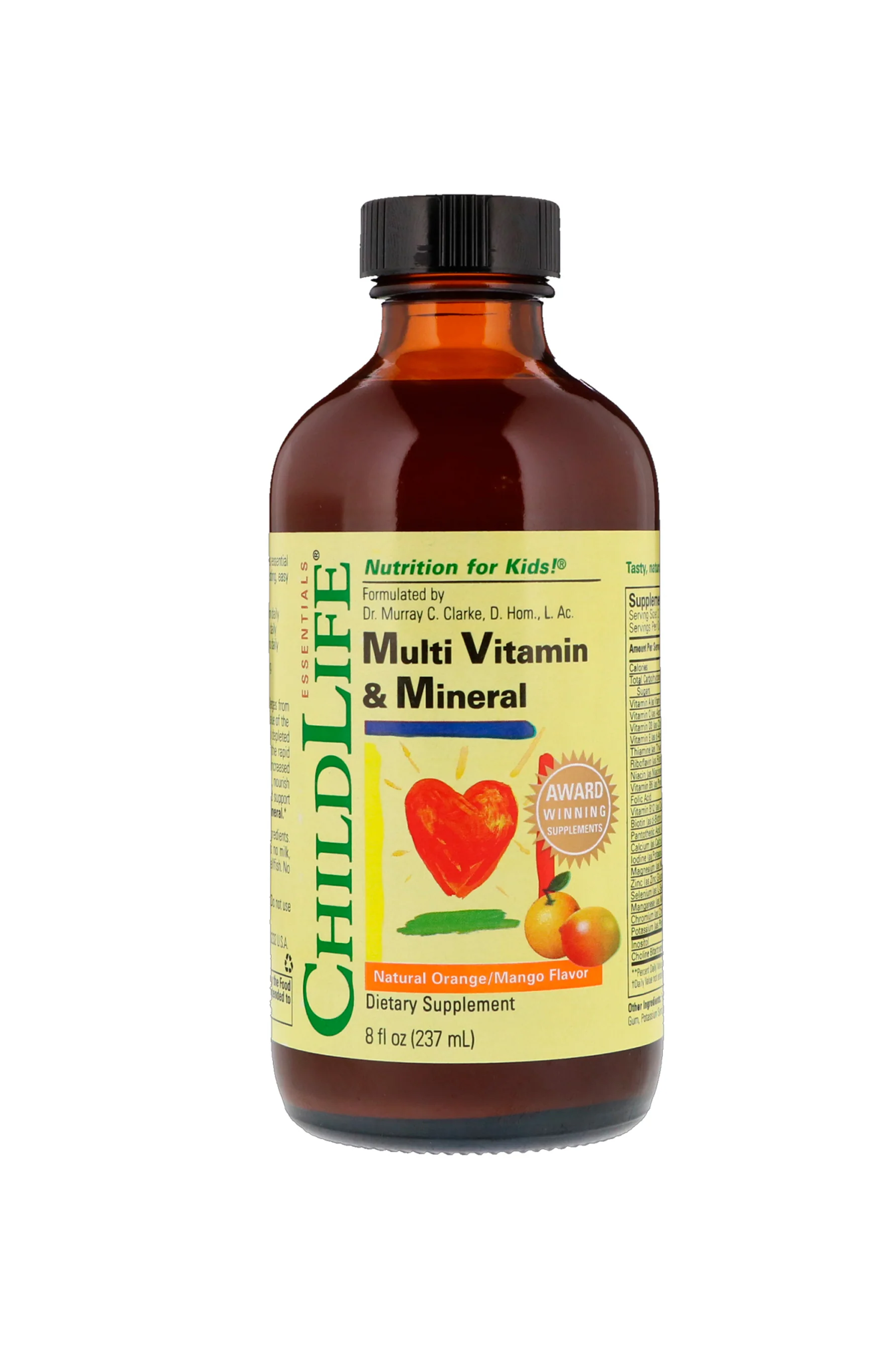 CHILDLIFE Multi Vitamin & Mineral -Natural Orange/Mango Flavor 237ml