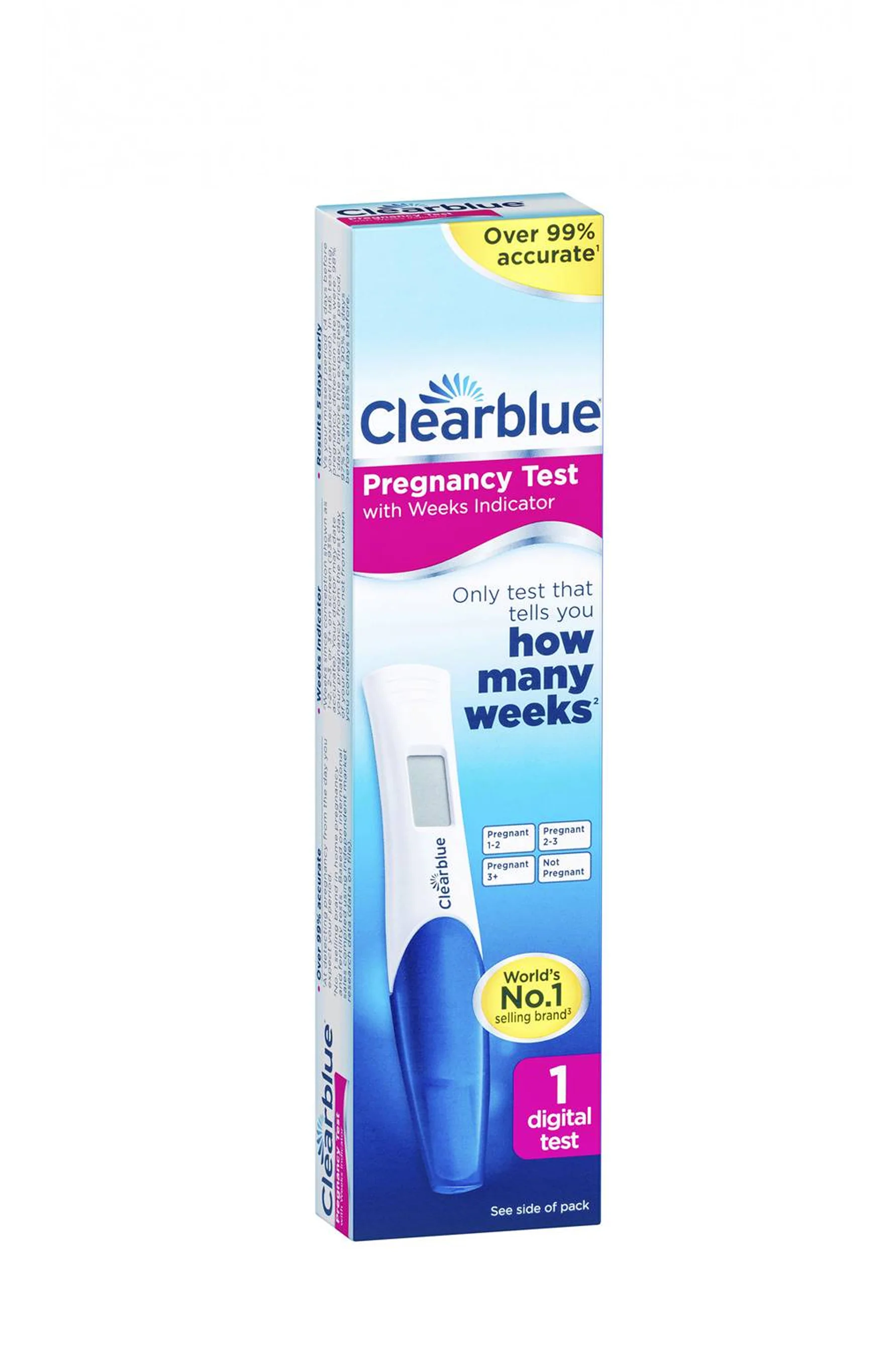 CLEARBLUE Digital With Weeks Indicator Pregnancy Test 1 Pack