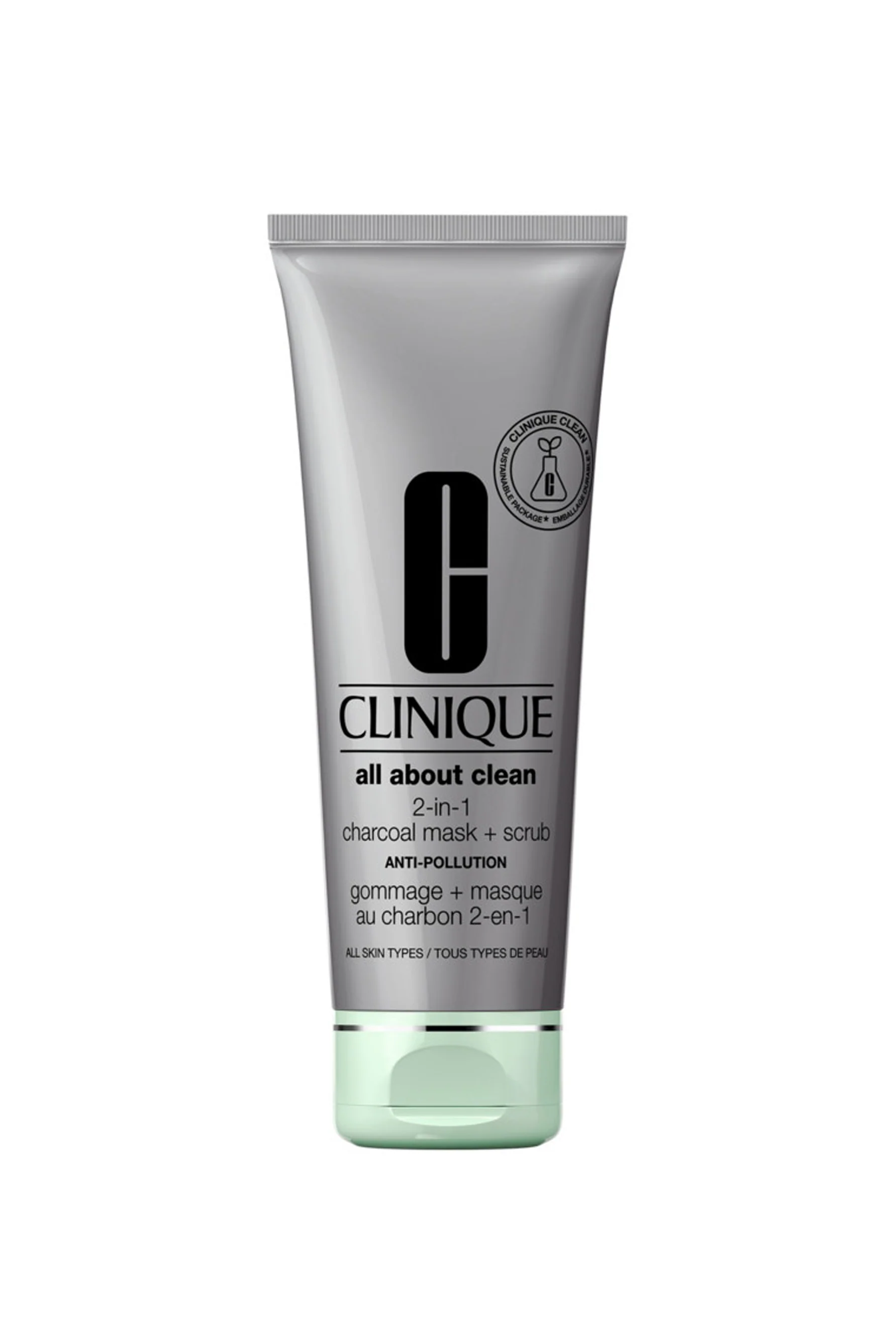 CLINIQUE All About Clean 2-in-1 Charcoal Mask + Scrub 100ml