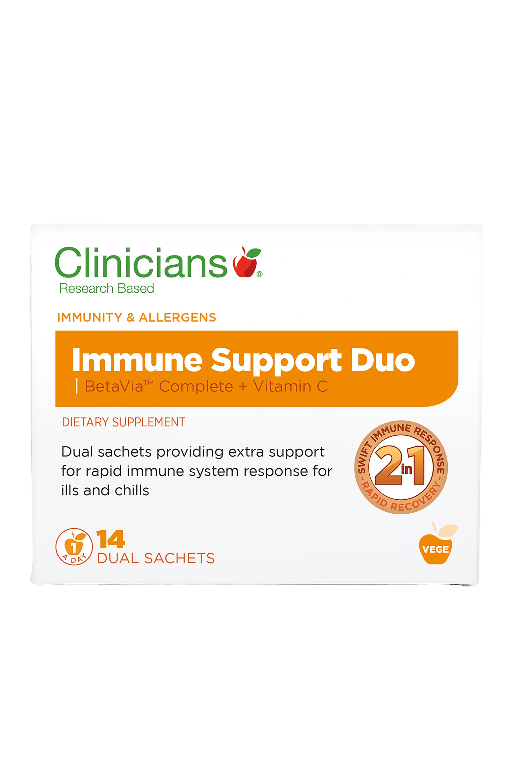 CLINICIANS Immune Support Duo Sachets 14