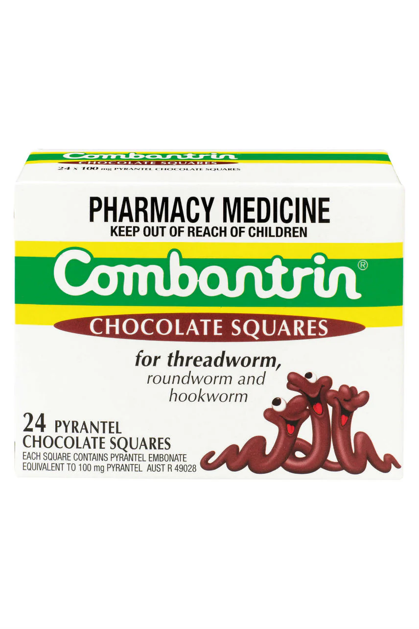 COMBANTRIN Chocolate Squares 24