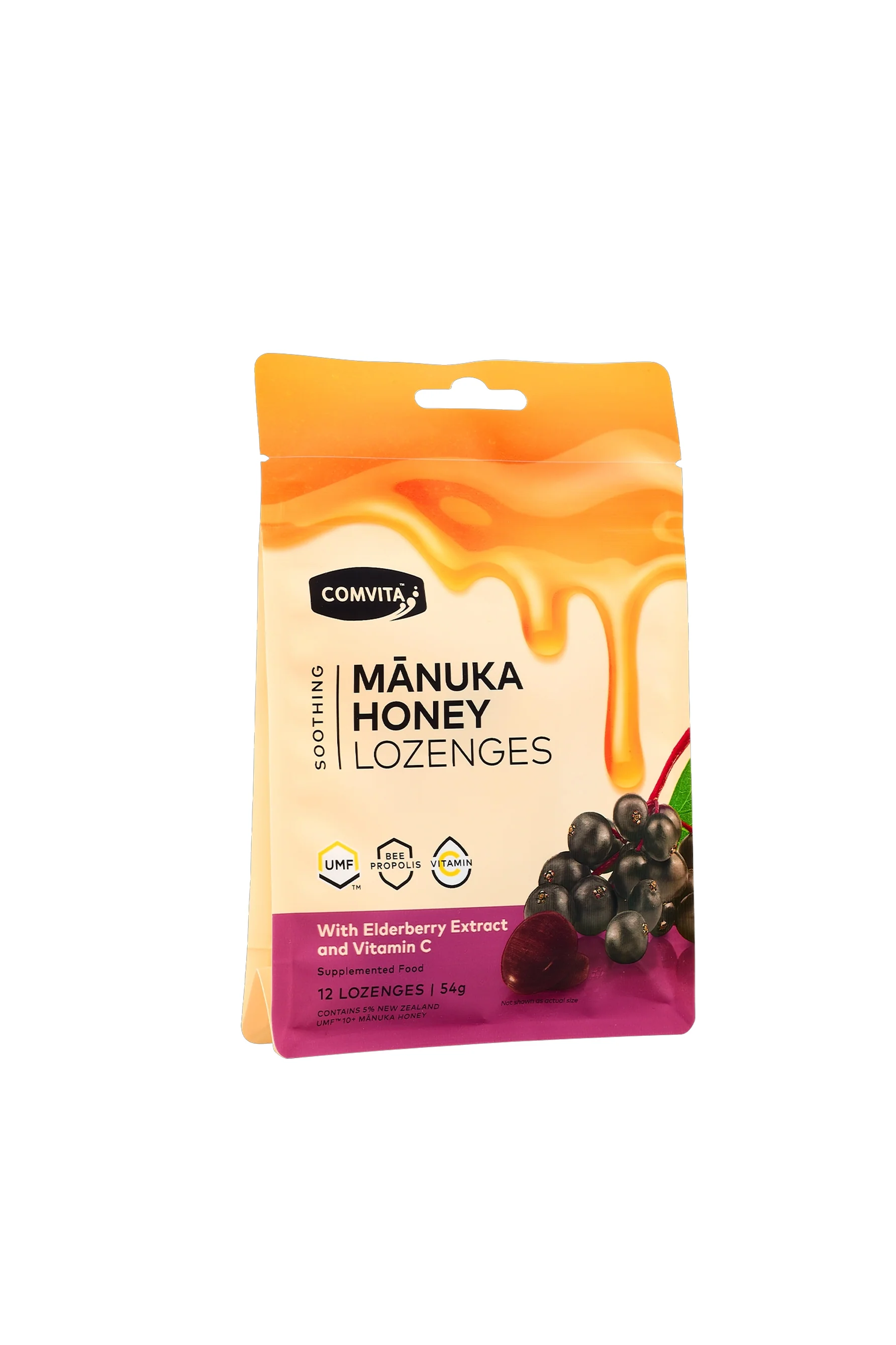 COMVITA Elderberry Lozenges with Vitamin C 12's