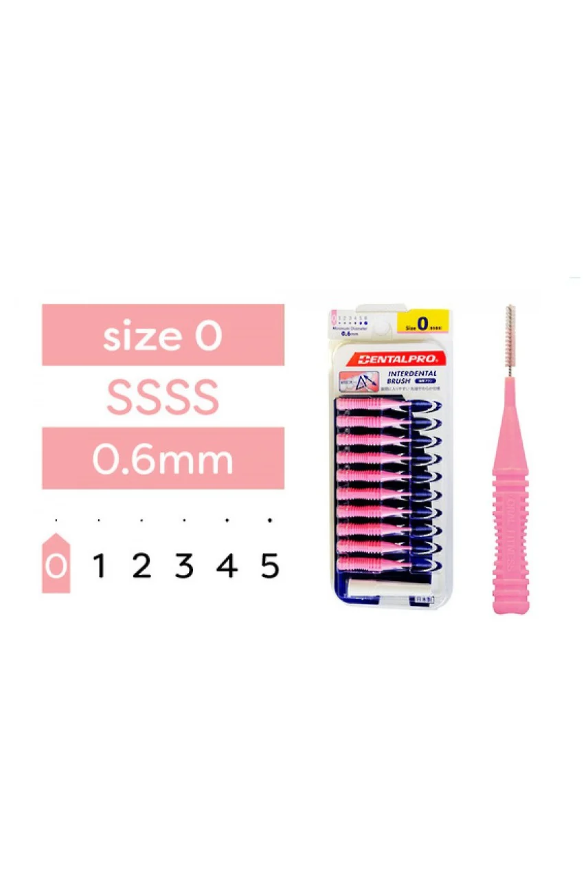 DENTALPRO Interdental Brush Size 0 Pink