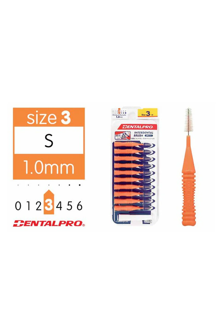 DENTALPRO Interdental Brush Size 3 Orange