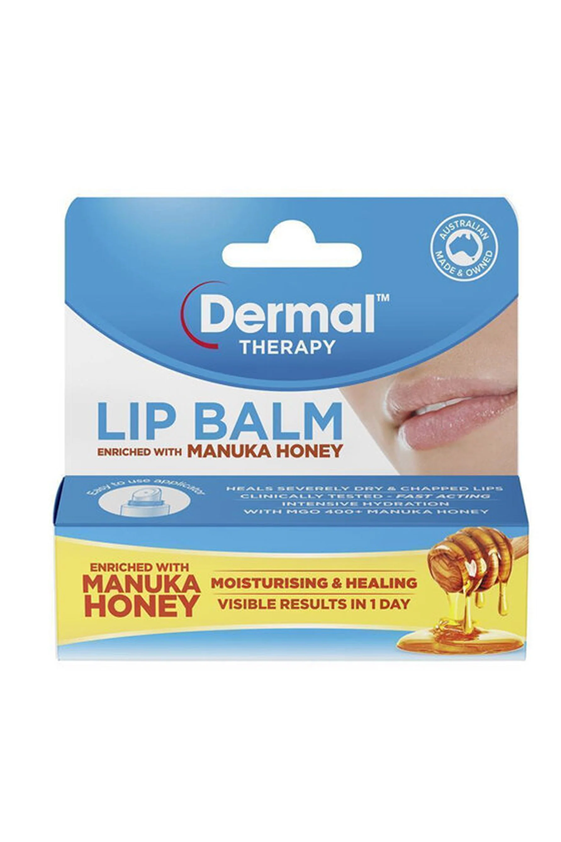 DERMAL THERAPY Lip Balm Enriched With Manuka Honey 10g