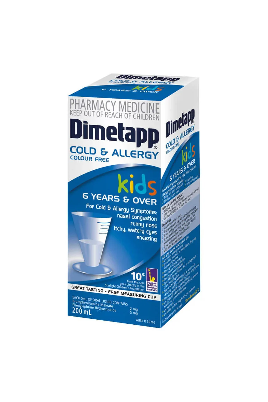 DIMETAPP Cold & Allergy Elixir 200ml