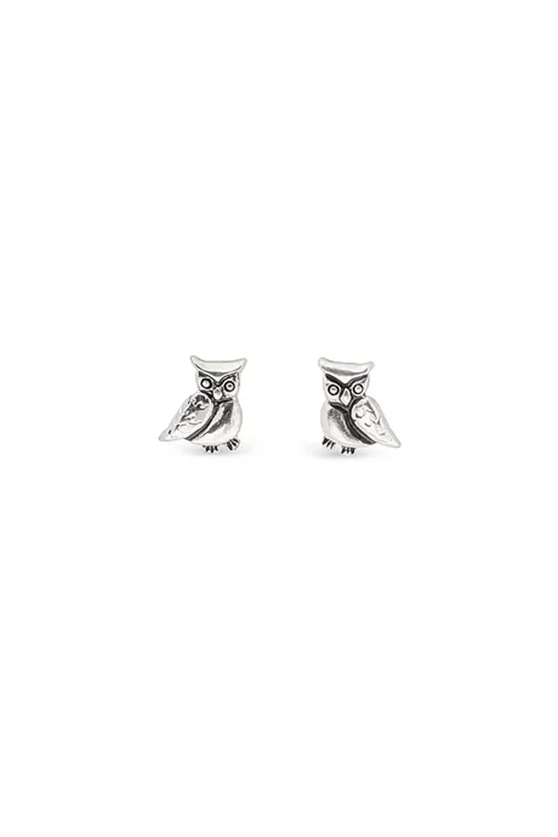 EarSense F2913 Silver Owl Stud Studs