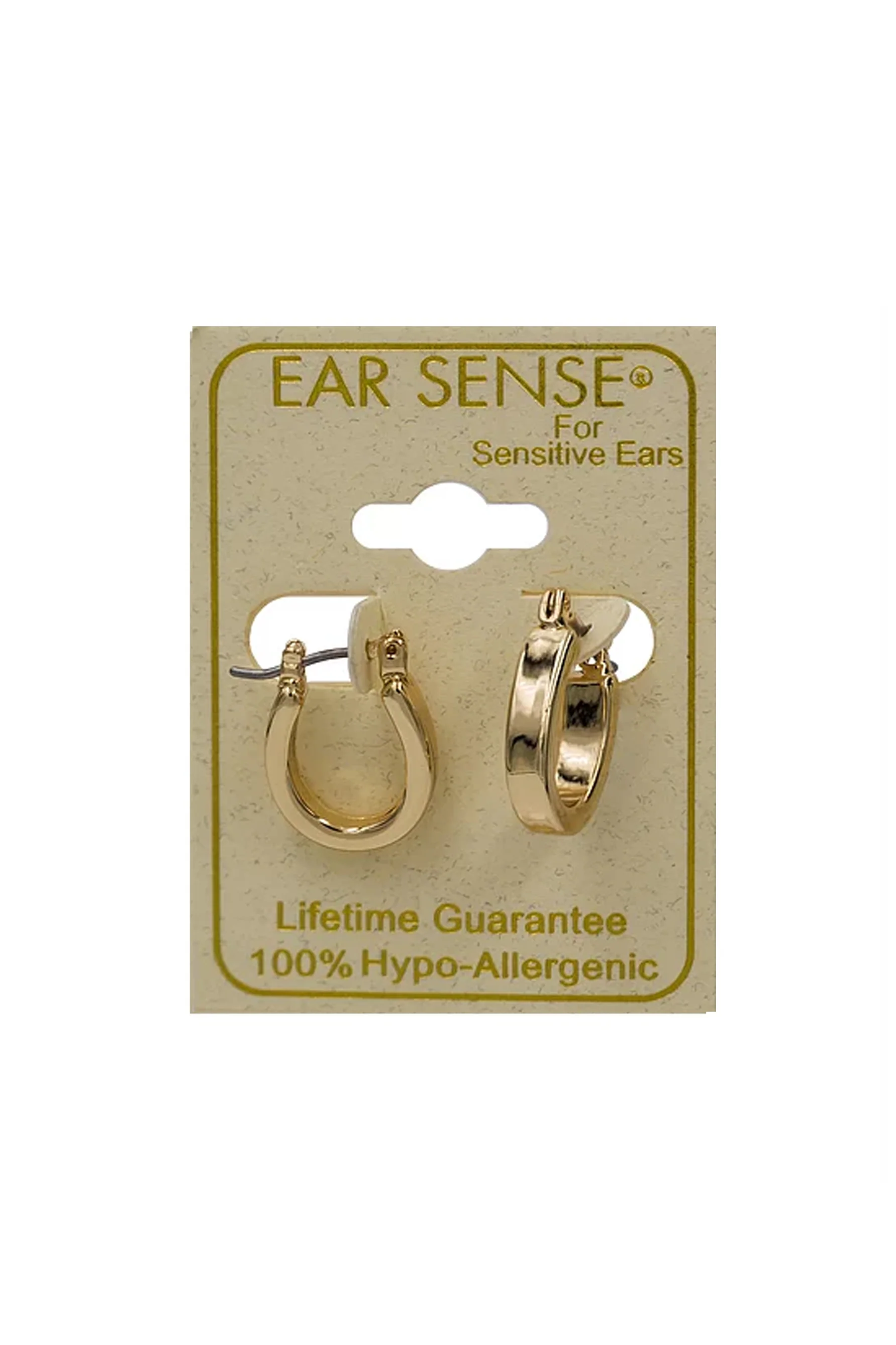 EarSense F354 15mm Gold Chunky Oval Click Hoops - Image 2