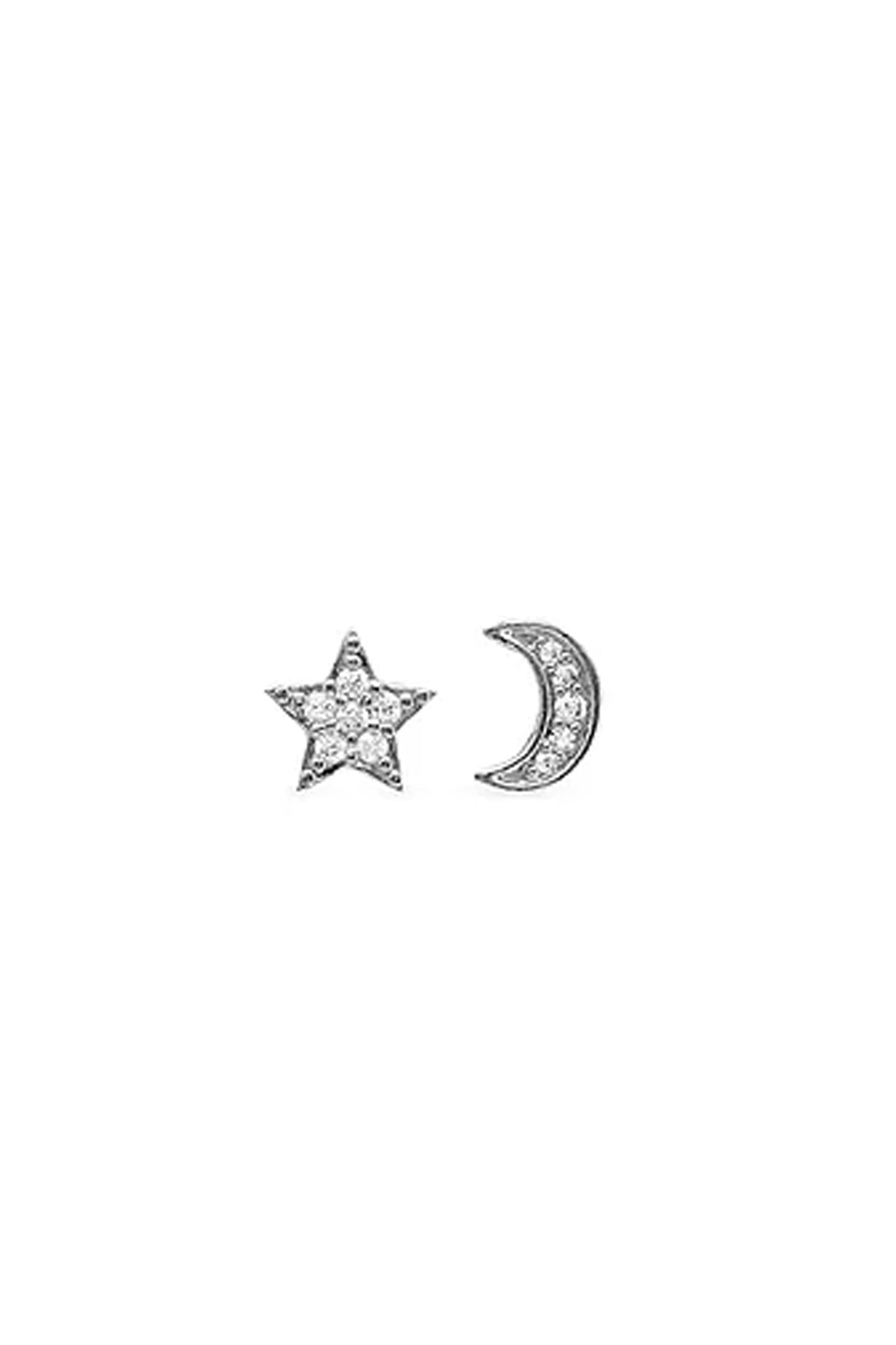Earsense F386 Silver un & Moon Mismatched Pair
