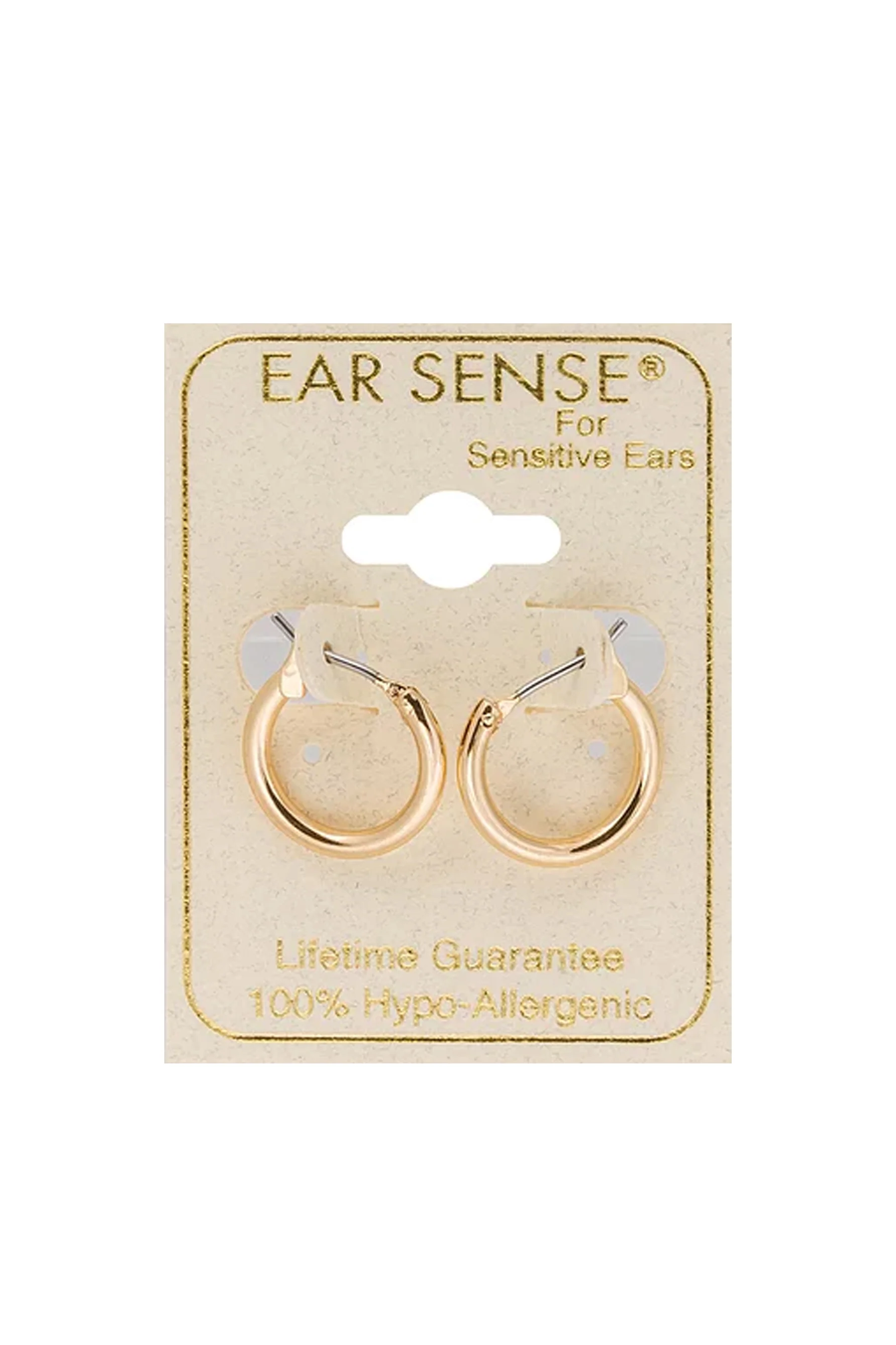 EarSense F492-2 12mm Gold Click Hoops - Image 2