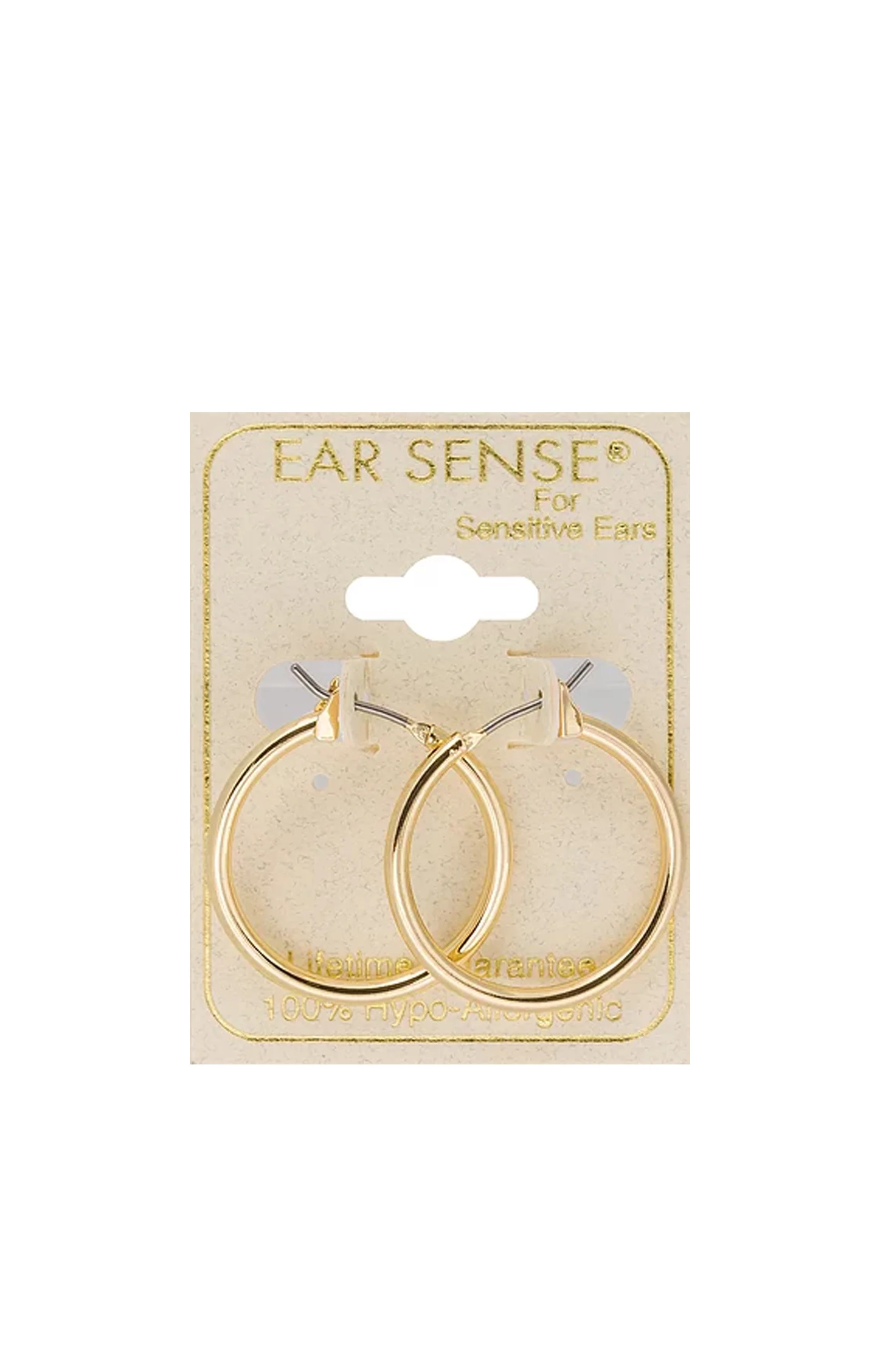 EarSense F494-1 20mm Gold Click Hoops - Image 2