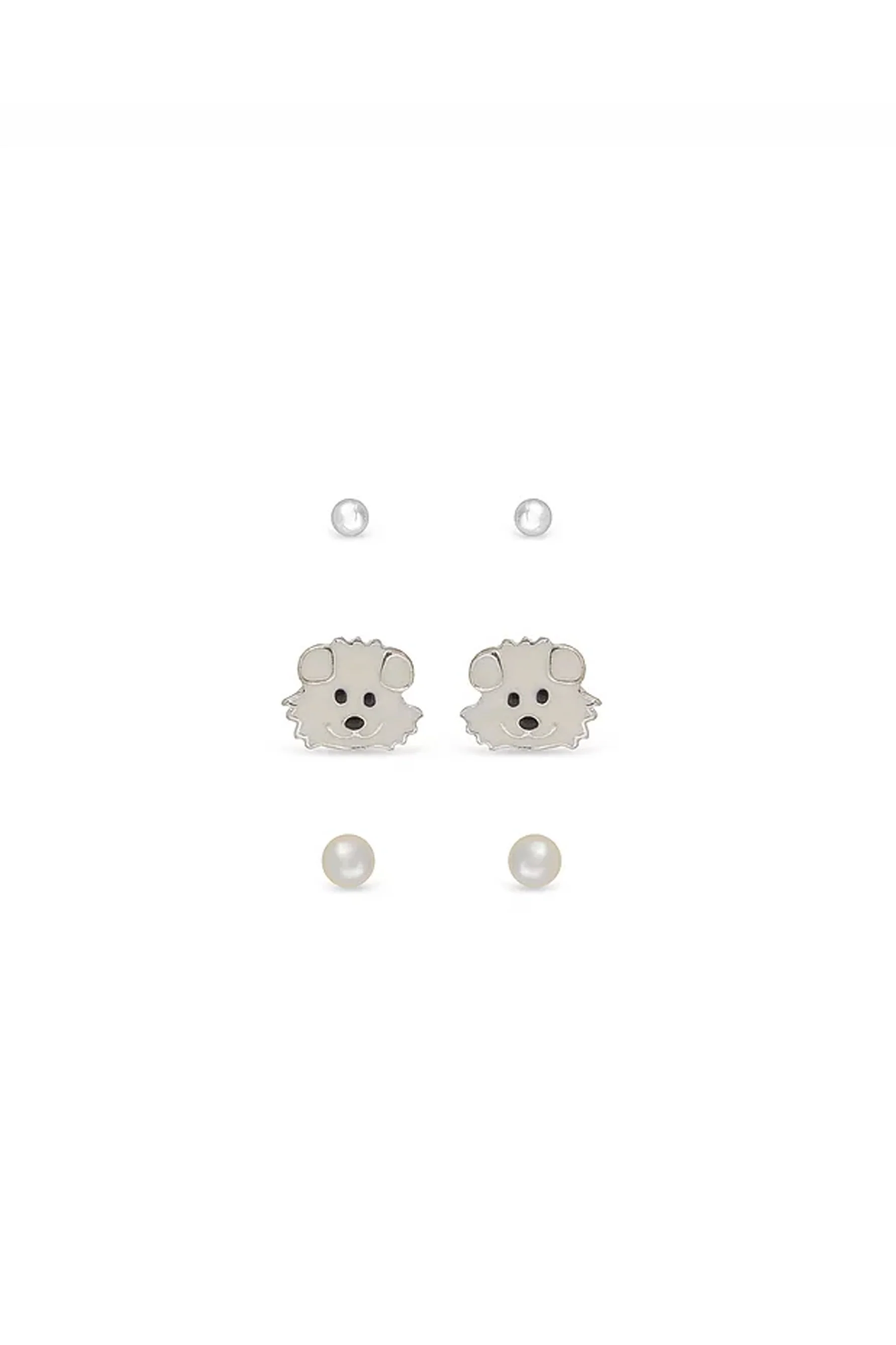 Earsense FT-325 White Dog, Silver & Pearl Trio