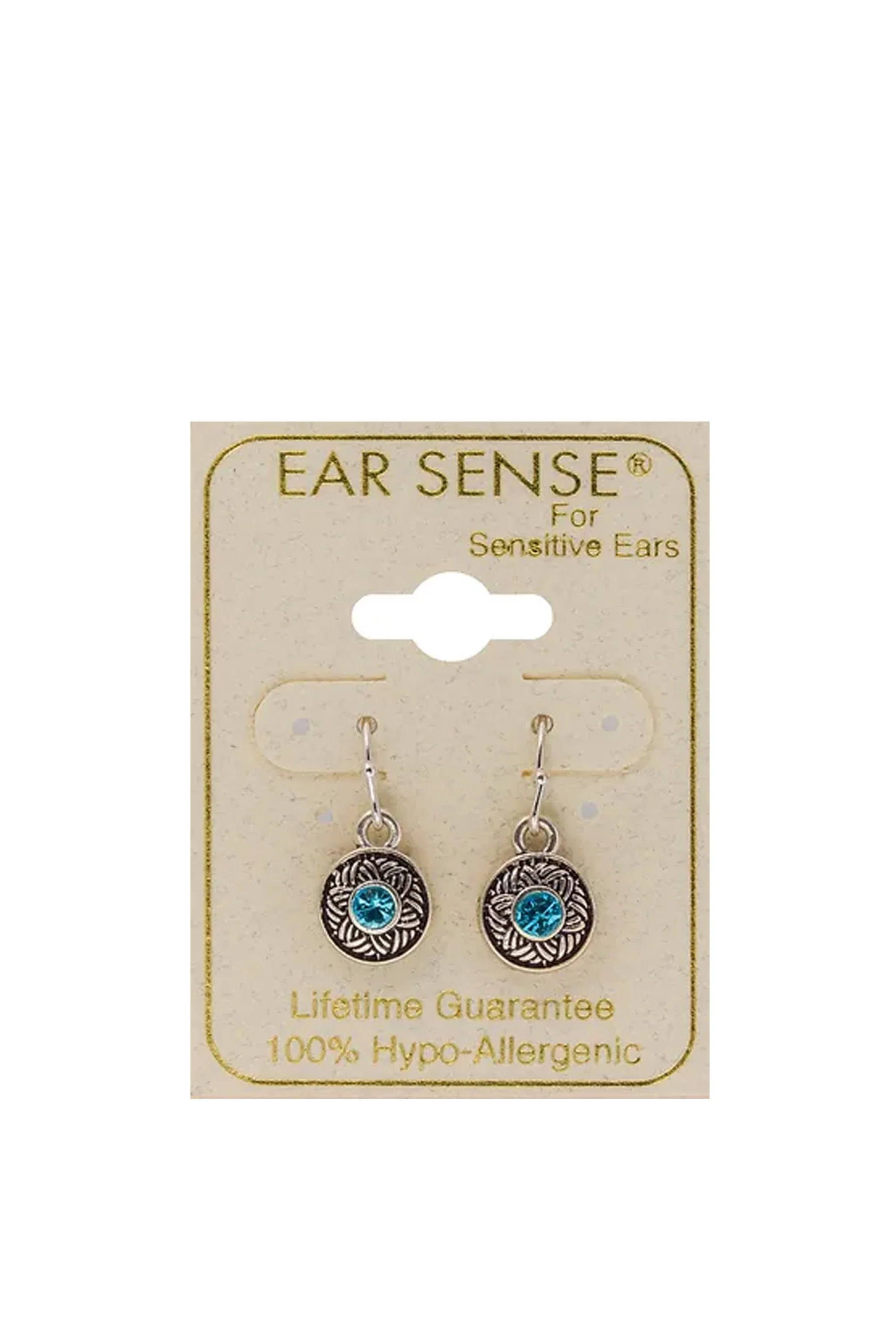 EarSense F3700 Round Drop Silver Aqua