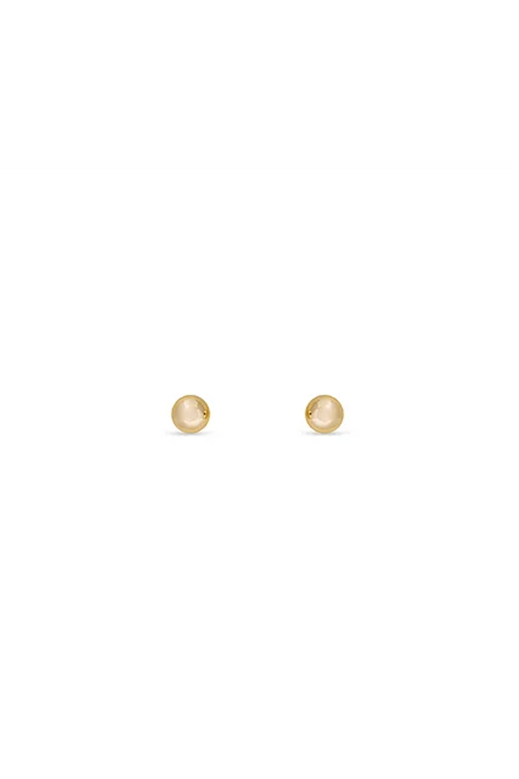 EarSense WBA-14G 4mm Gold Ball Studs