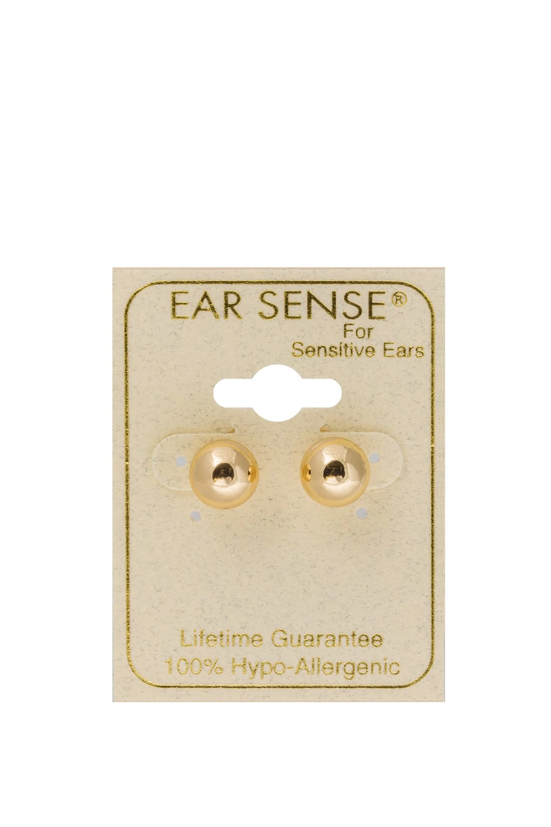EarSense WBA-18G 8mm Gold Ball Studs - Image 2