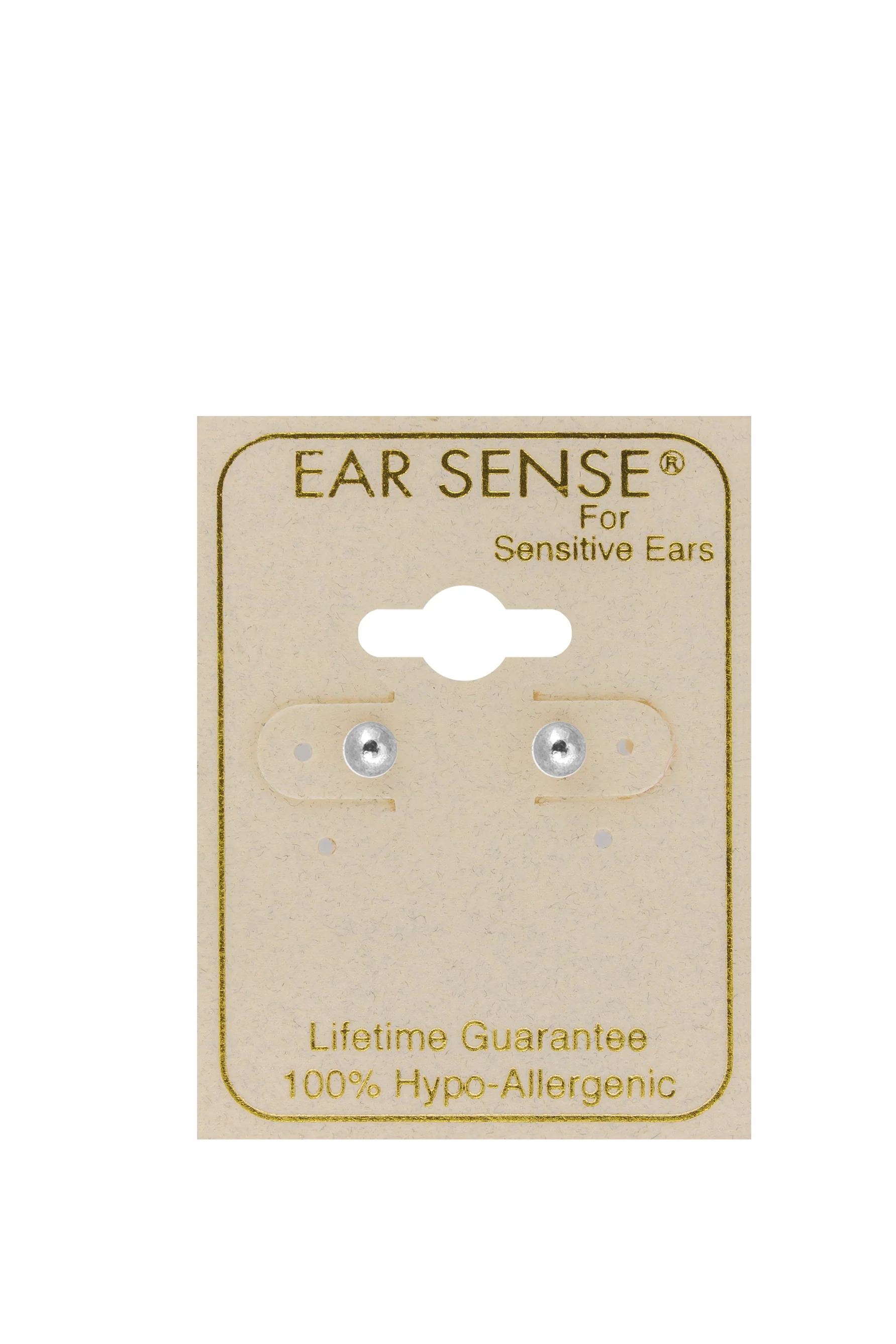 EarSense WBA-24 4mm Silver Ball Studs - Image 2