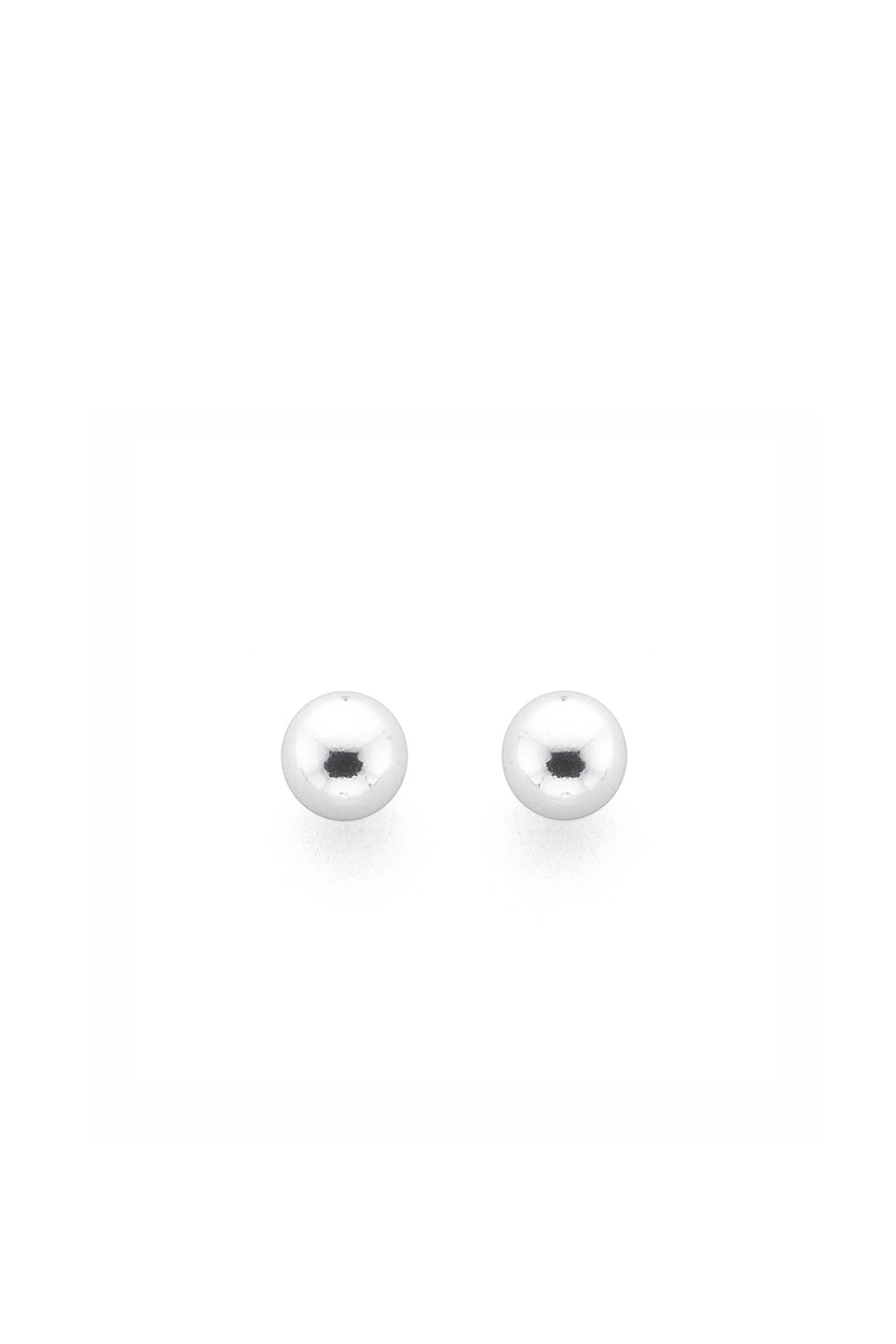 EarSense WBA-25 5mm Silver Ball Studs