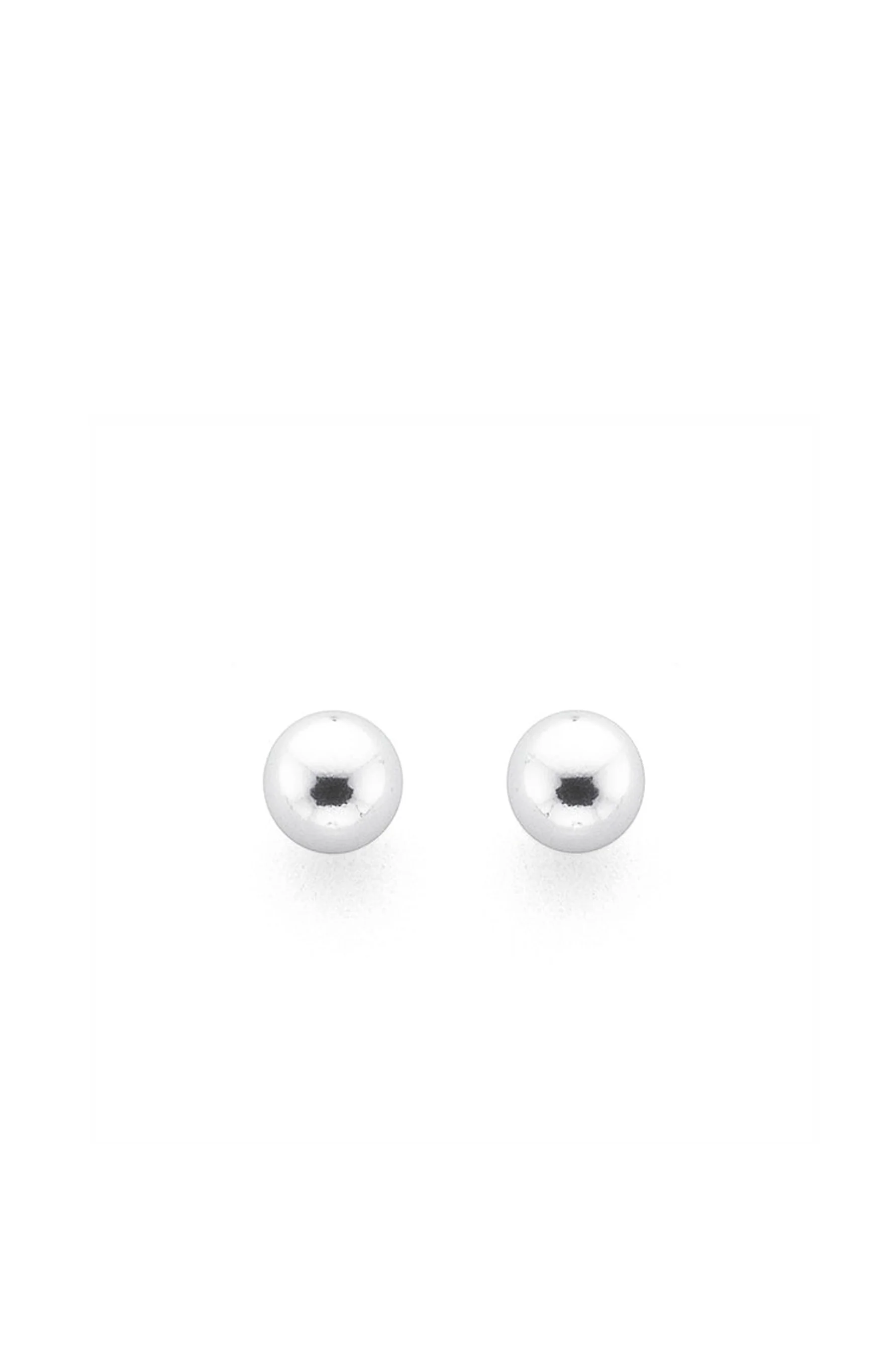 EarSense WBA-26 6mm Silver Ball Studs