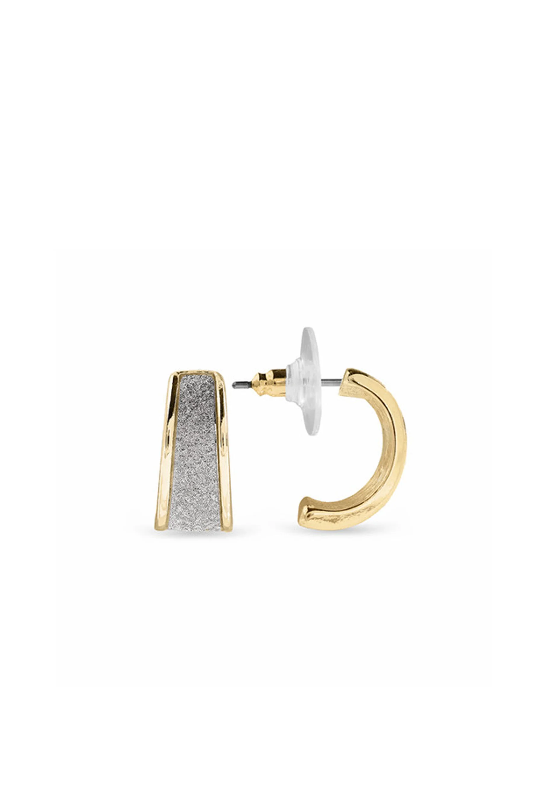 EarSense F385 Gold With Glitter Small Stud