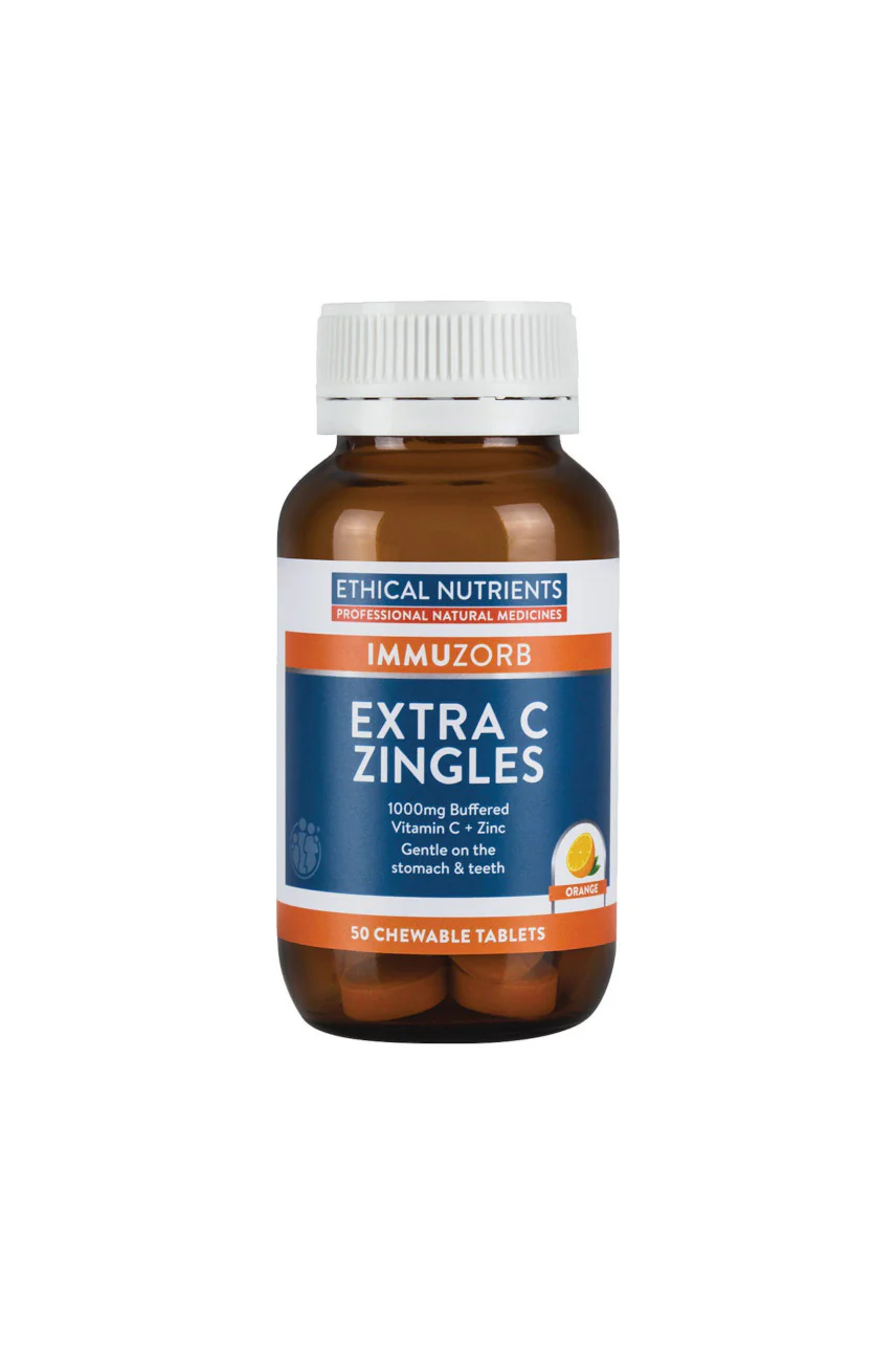 ETHICAL NUTRIENTS IMMUZORB Extra C Zingles Orange 50tabs