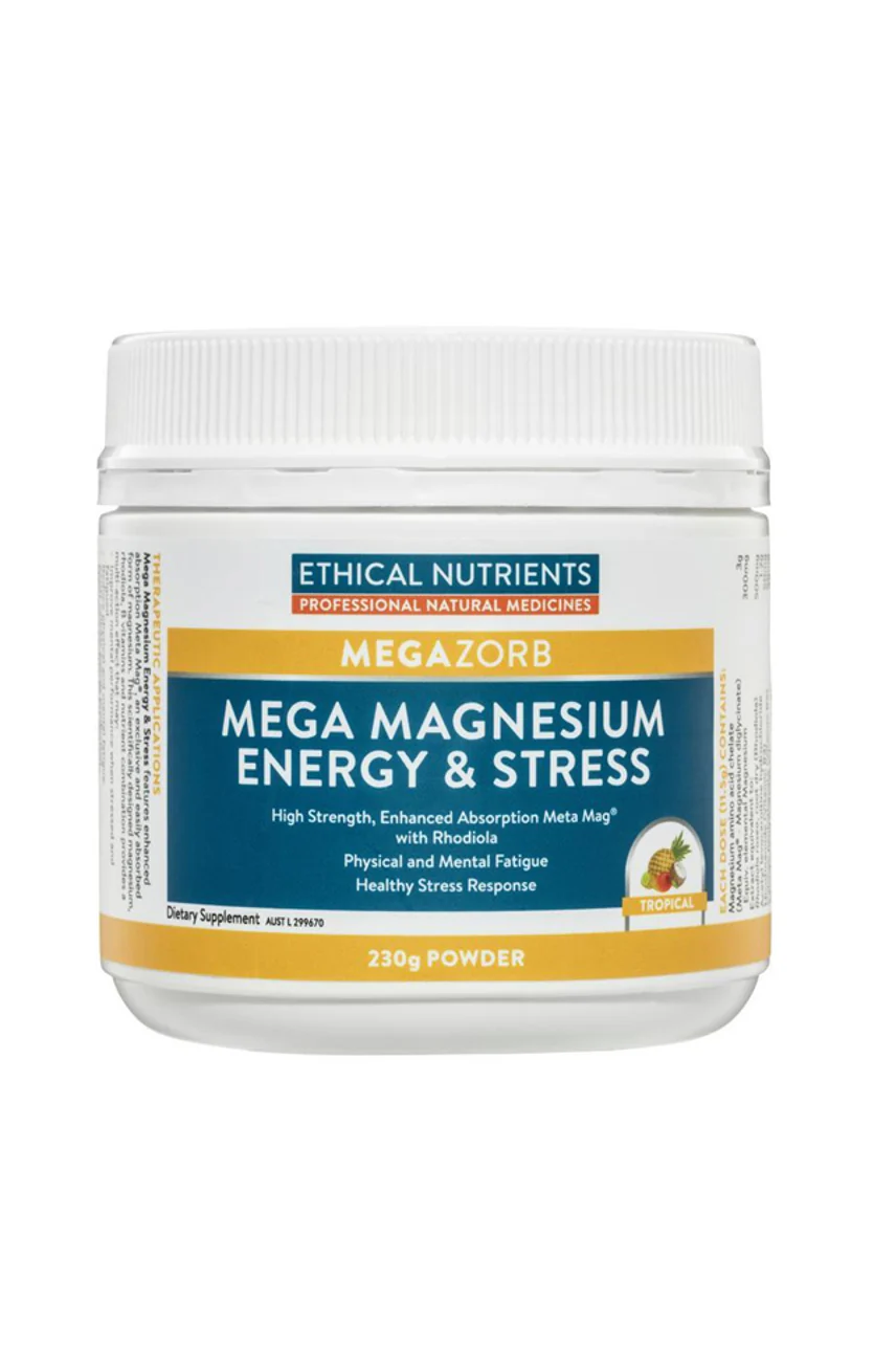 ETHICAL NUTRIENTS MegaZorb Mega Magnesium Energy & Stress 230g