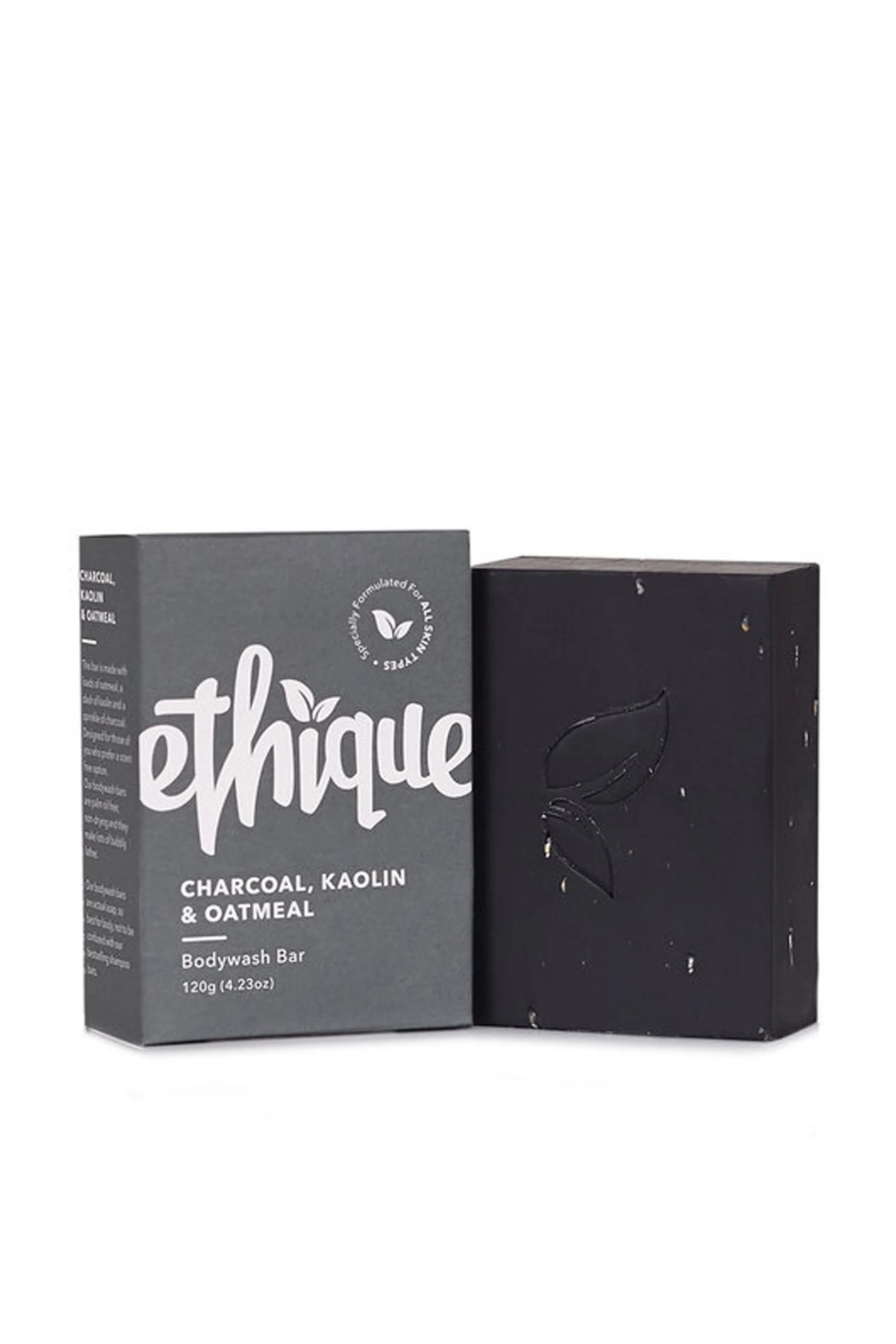 ETHIQUE Body Wash Bar Charcoal, Kaolin & Oatmeal 120g