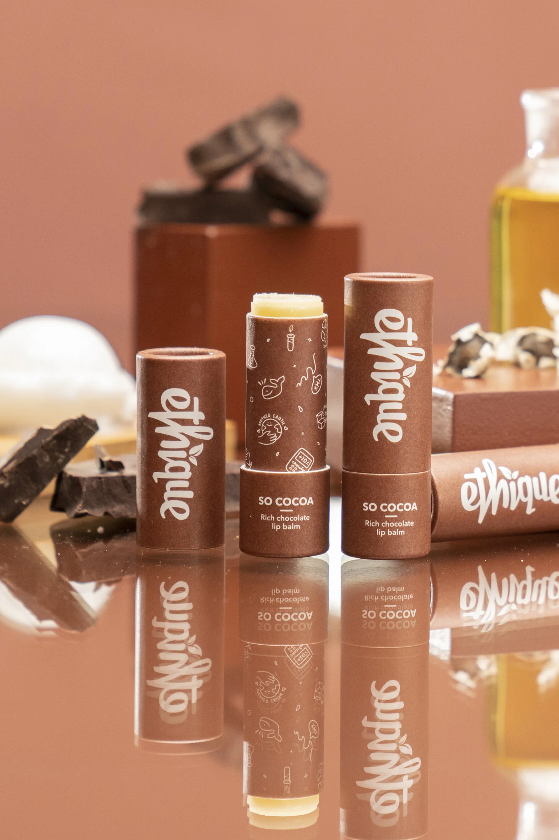 ETHIQUE Lip Balm Rich Chocolate So Cocoa 10g - Image 2
