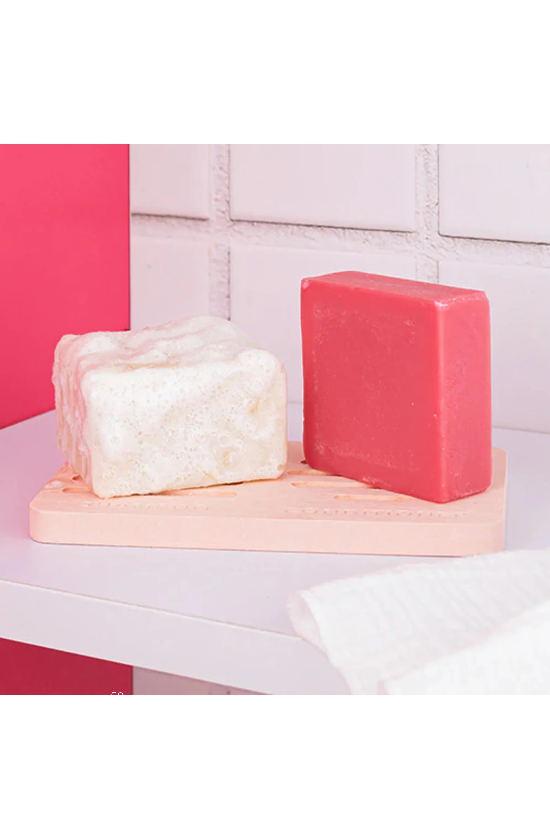 ETHIQUE Storage Tray Shampoo & Conditioner Pink - Image 2