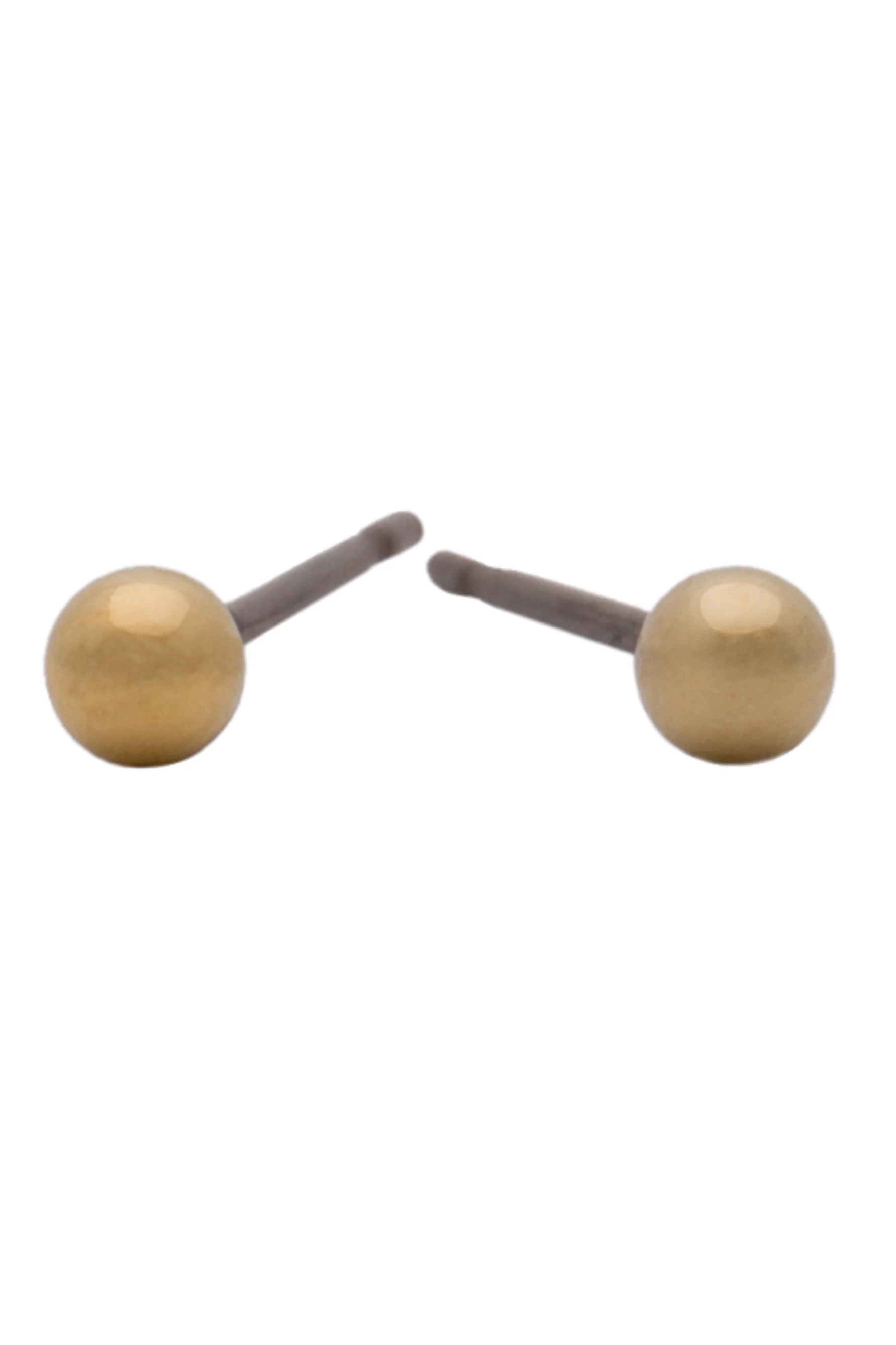 EURO 4mm Gold Ball Studs