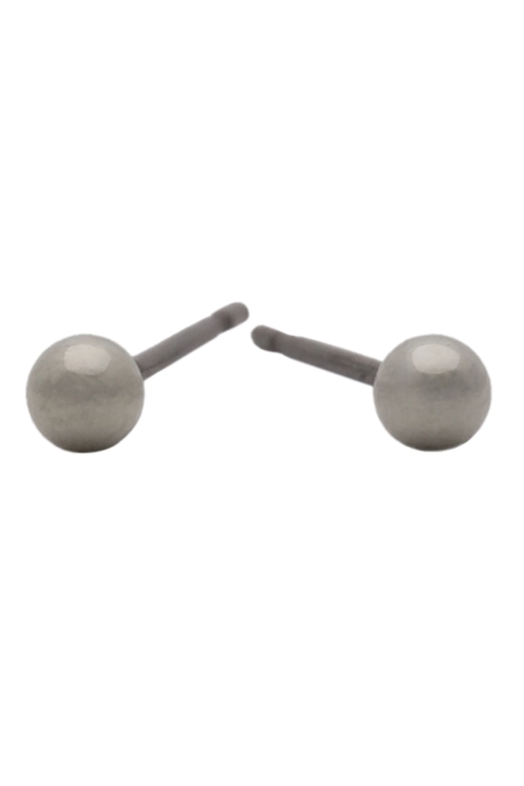 EURO 4mm Silver Ball Studs