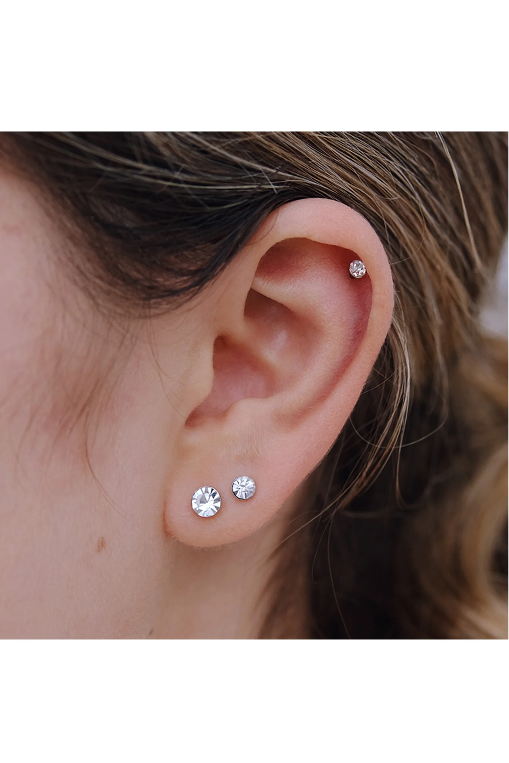 EURO 53351 Clear Crystal Stud Trio - Image 2