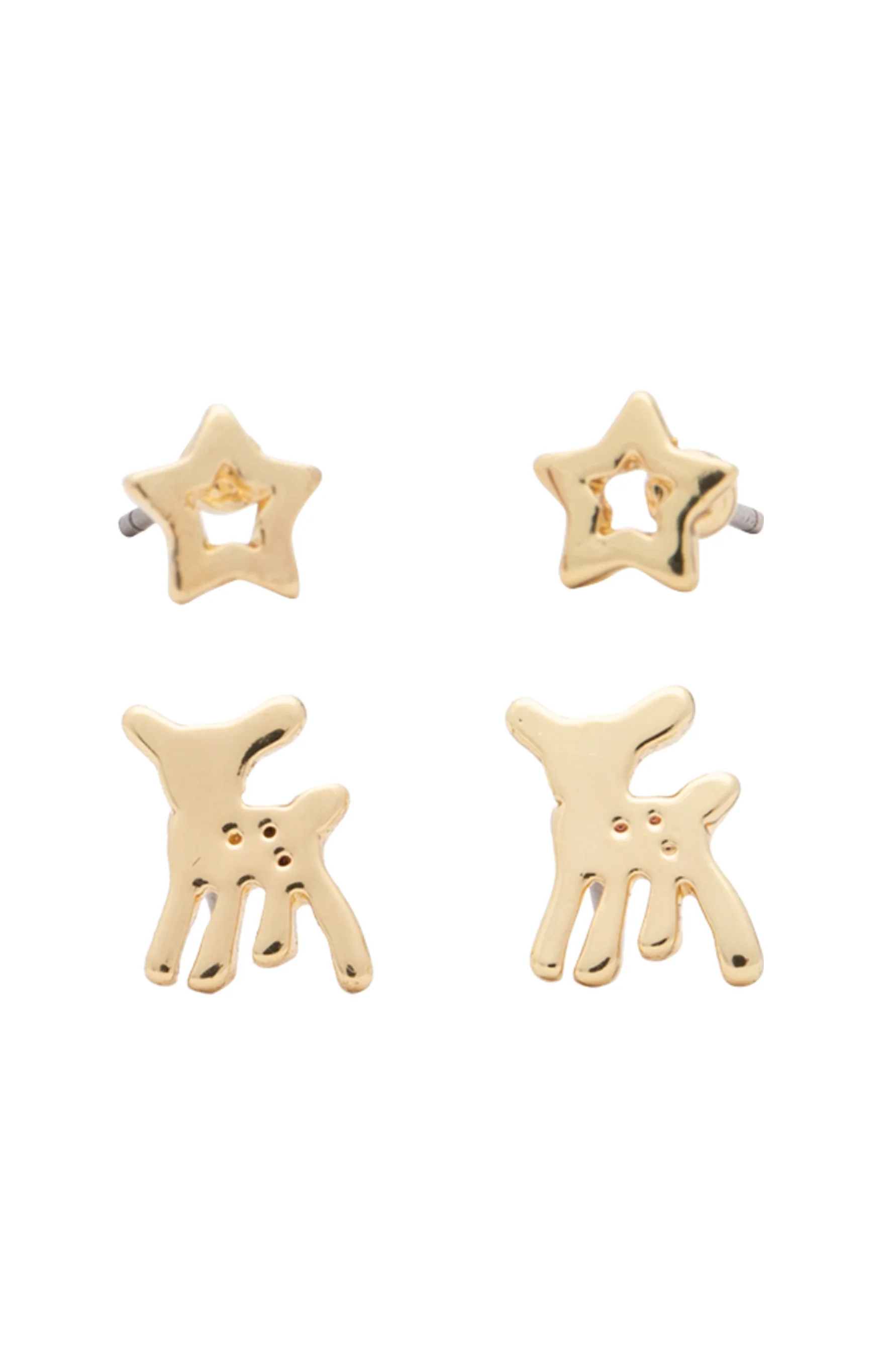 EURO 53380 Gold Star + Bambi Studs