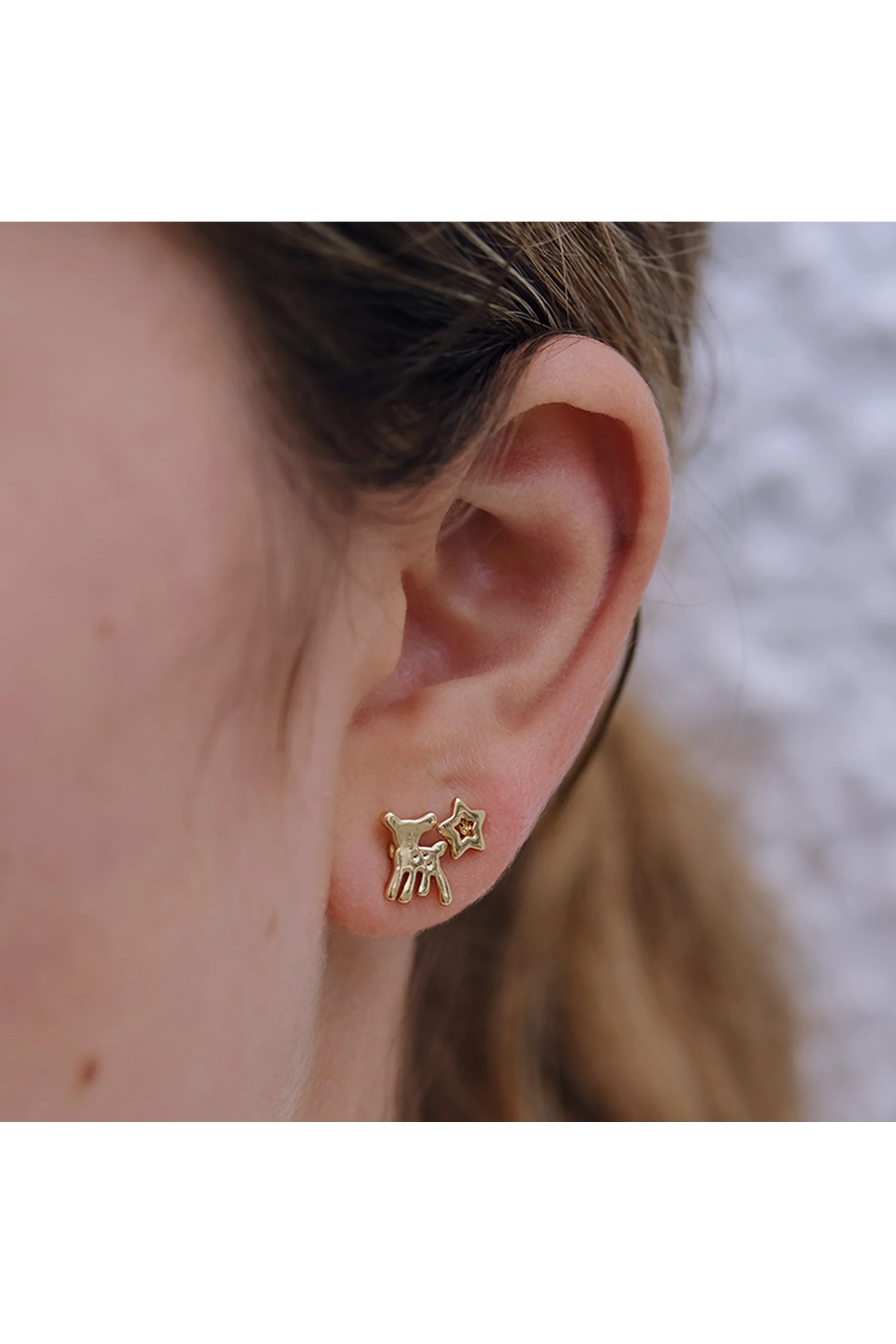 EURO 53380 Gold Star + Bambi Studs - Image 2