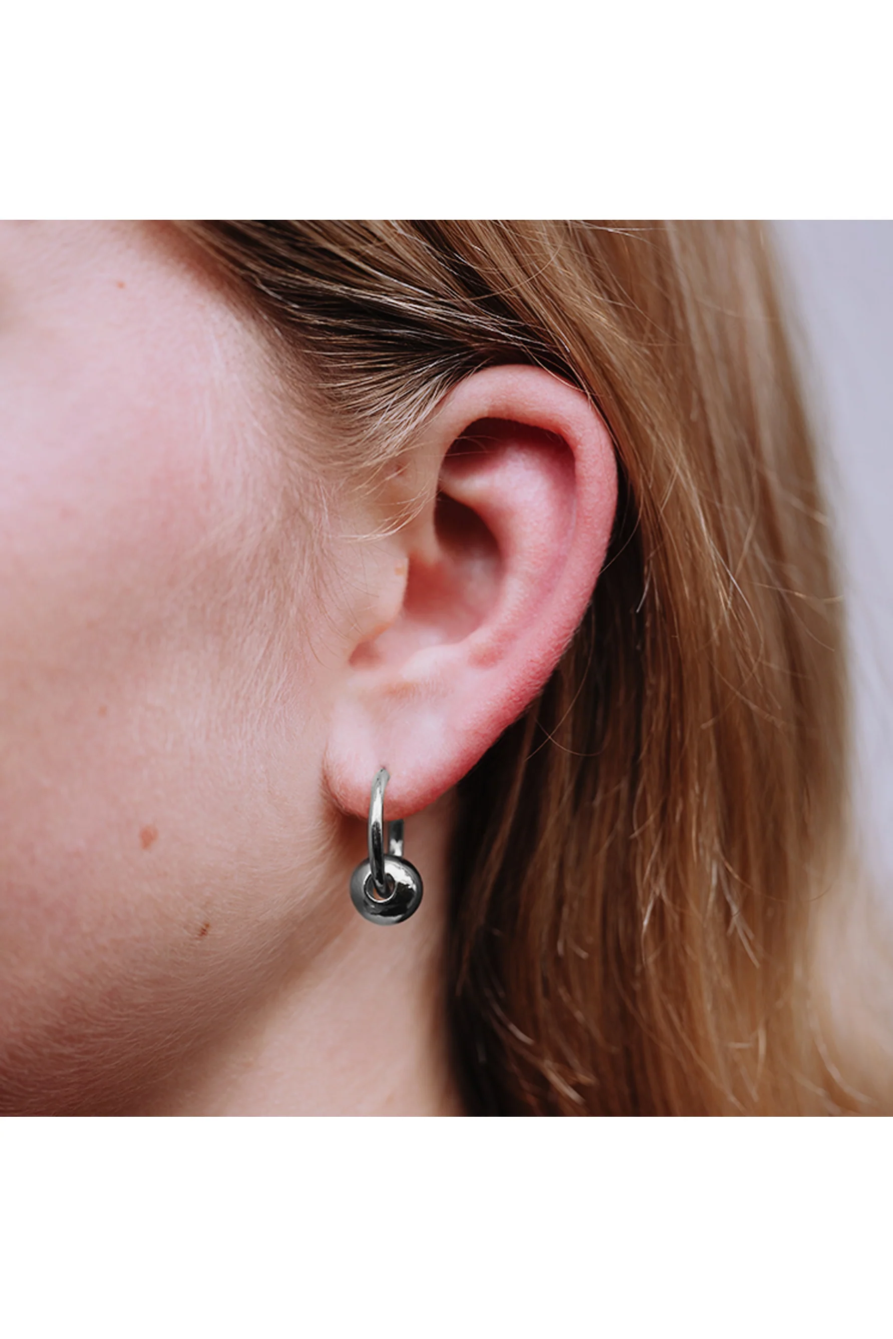 EURO 58071 Hoop with Silver Ball - Image 2